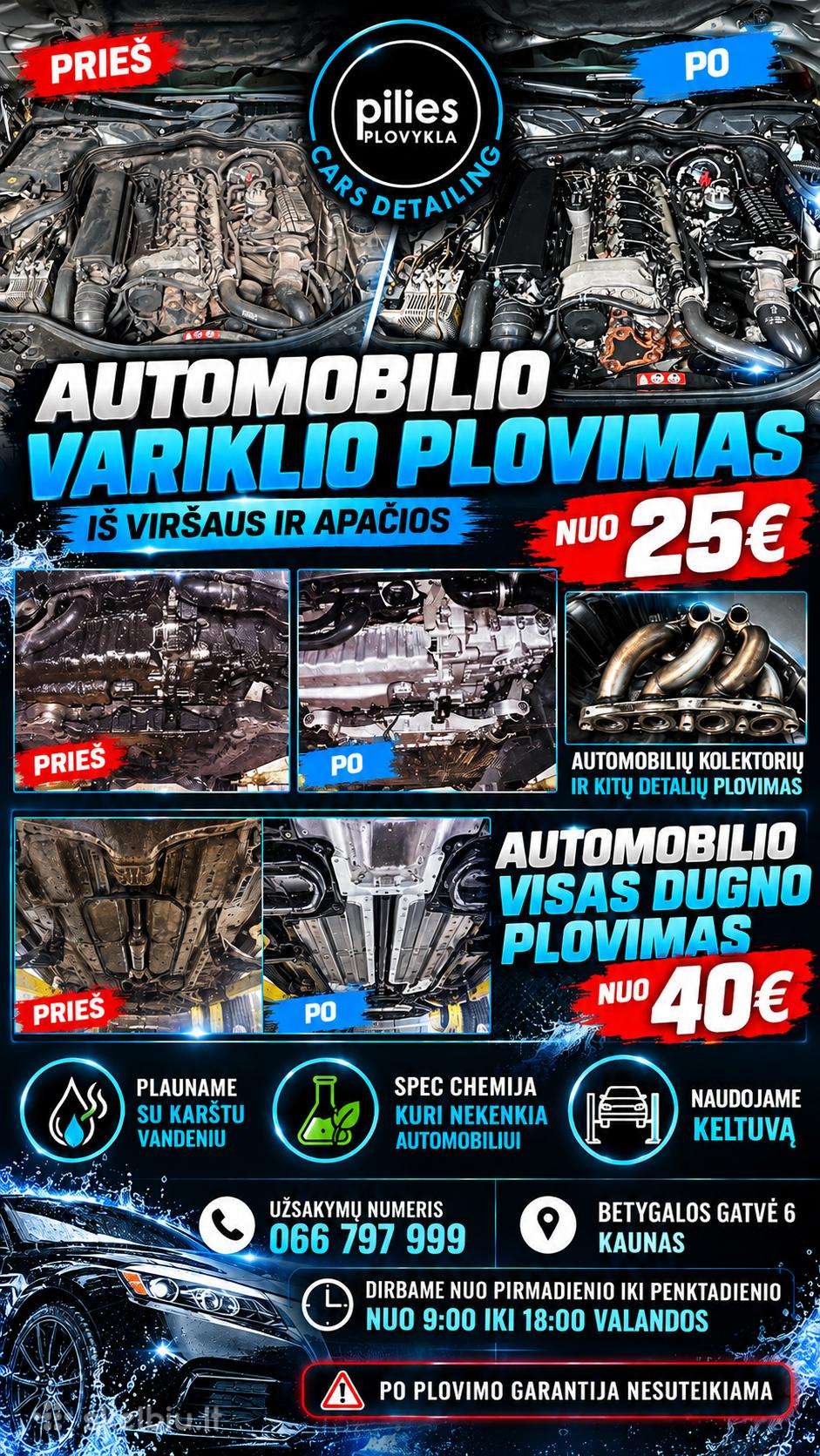 Automobilių Plovimas Ir Profesionalus Valymas
