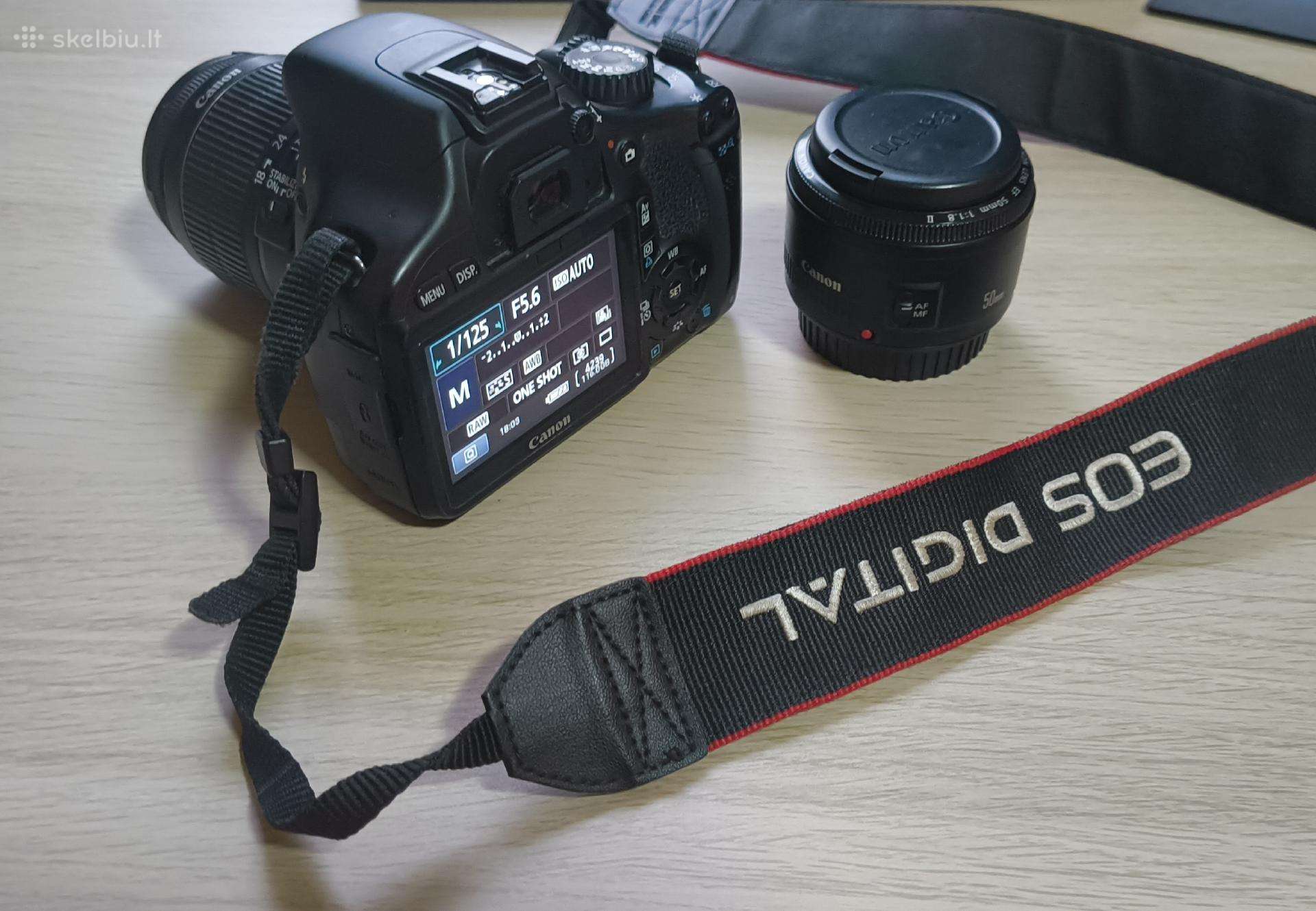 Canon EOS 550d su 2 objektyvais