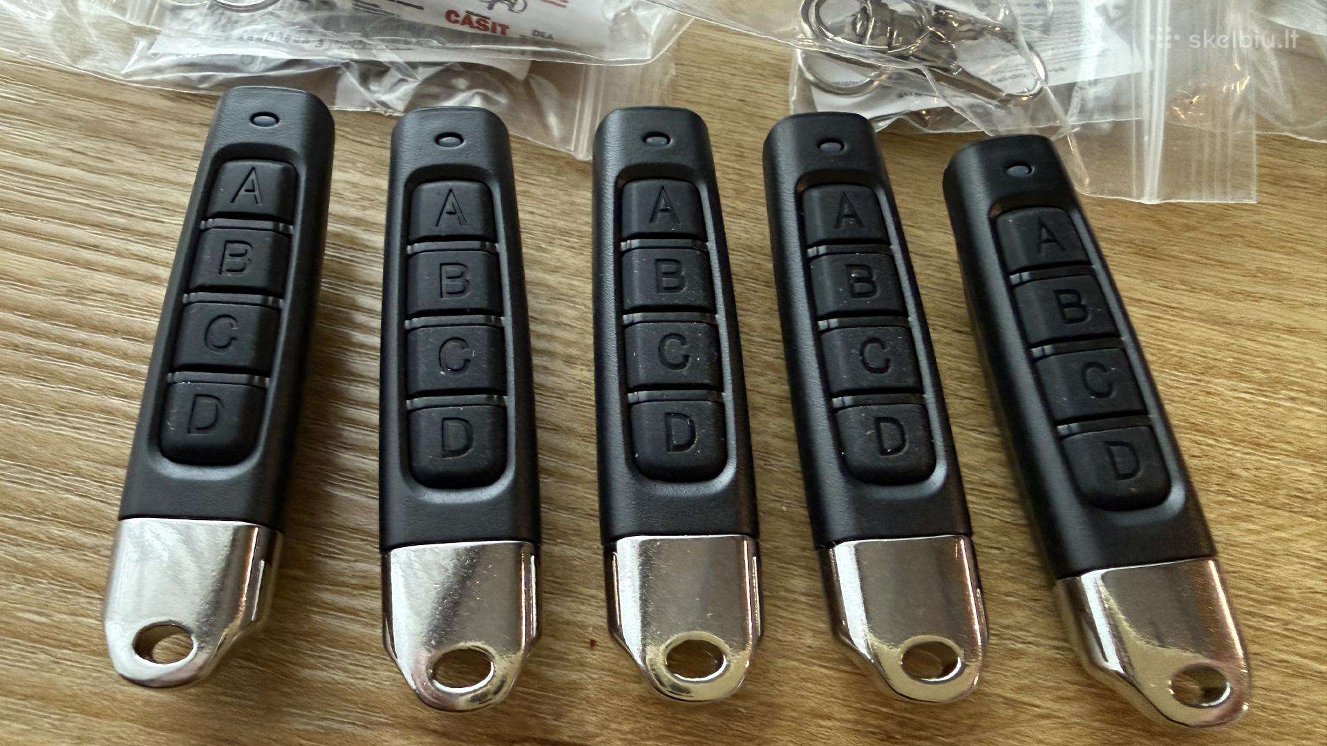10€. už visus. 5vnt. 433 MHz vartų pulteliai