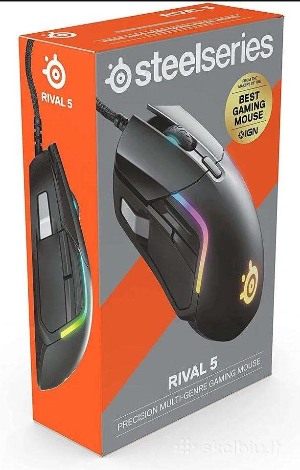 Nauja, neišpakuota Steelseries Rival5