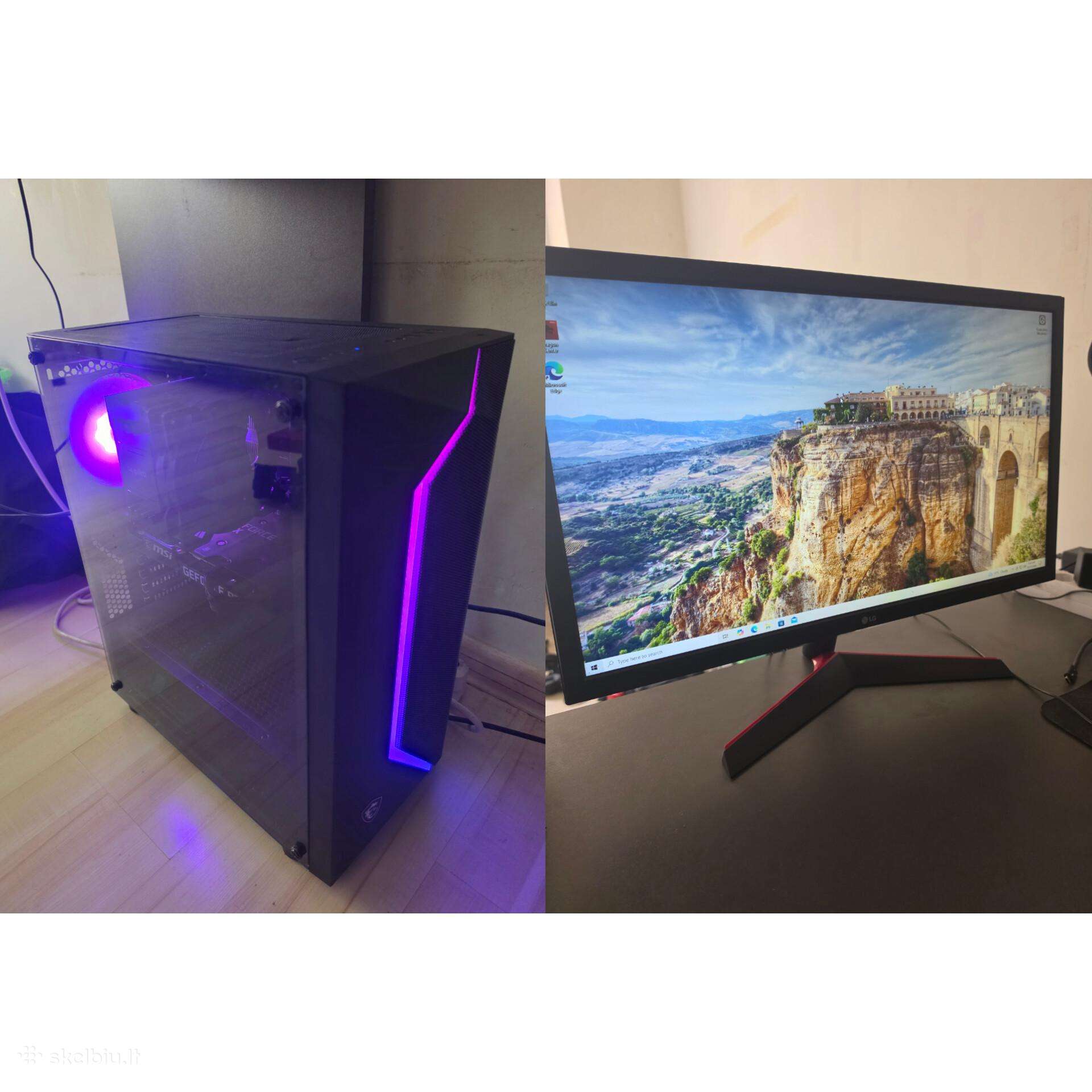 Gaming kompiuteris Rtx 3060 + Monitorius 144hz