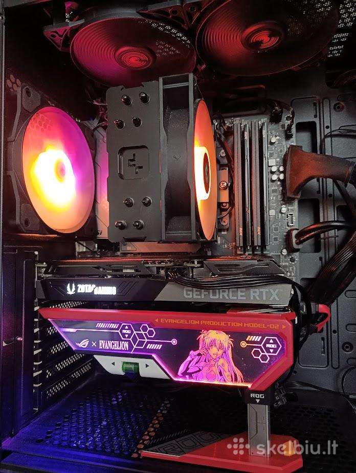 Žaidimų kompiuteris Evangelion themed