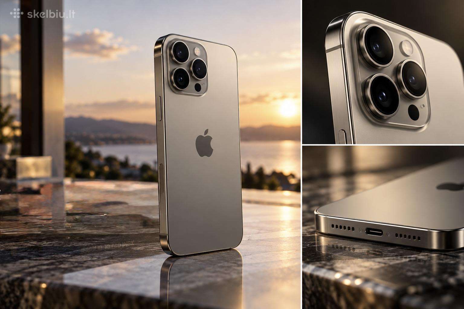 Parduodamas iPhone 16 pro max natural titanium 256