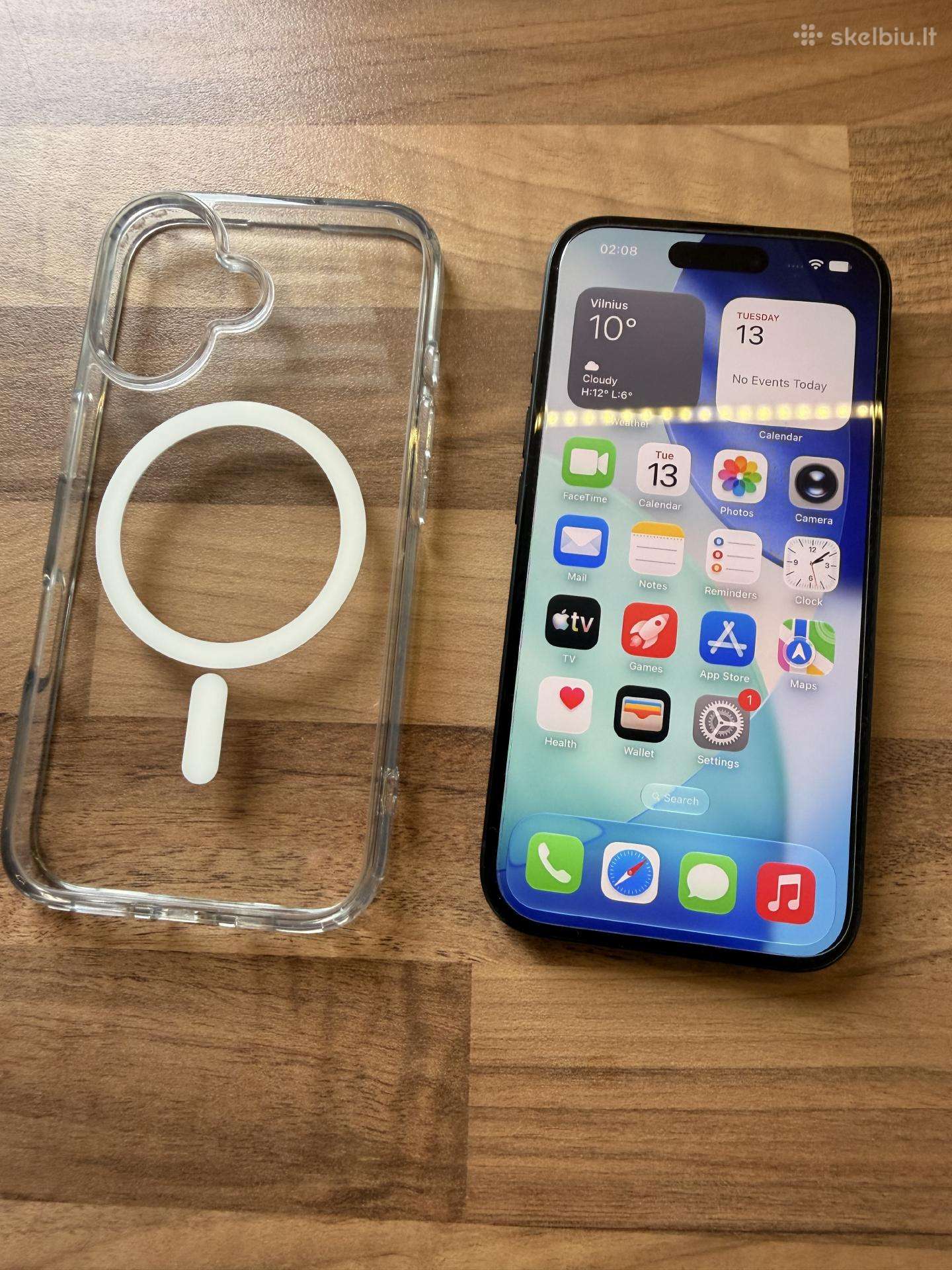 Idealios būklės Apple iPhone 16, 128gb