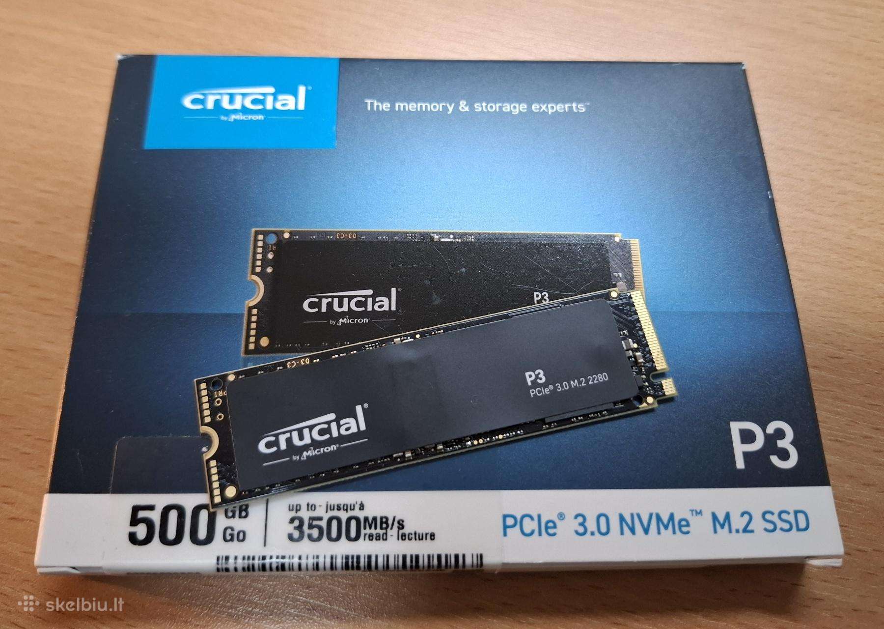 SSD Crucial P3 500 Гб Nvme M.2 2280