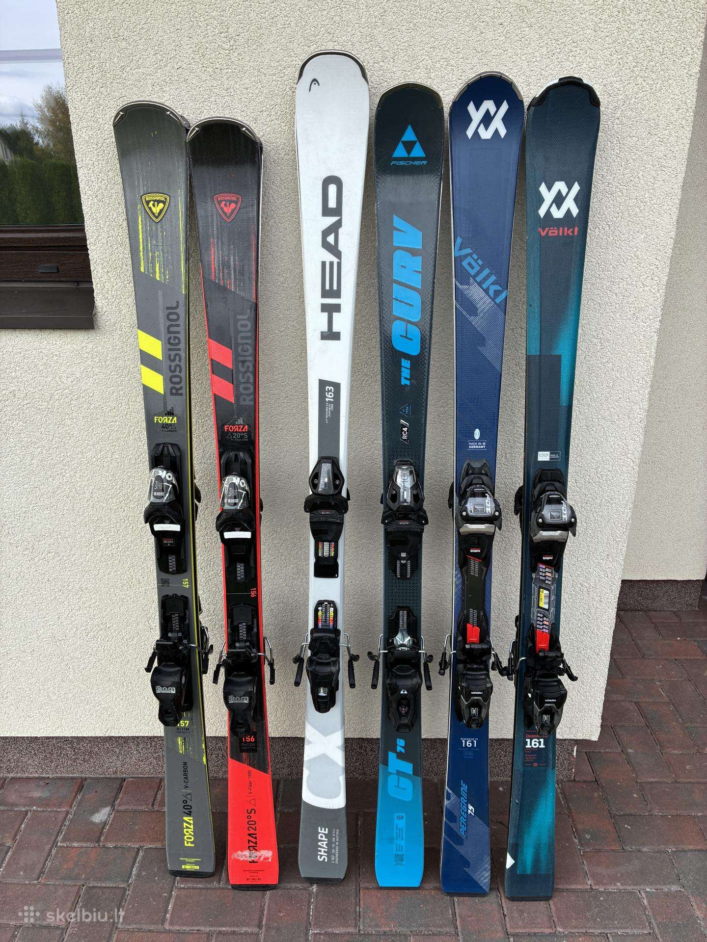 Volkl, Rossignol, Fischerhead kalnų slidės