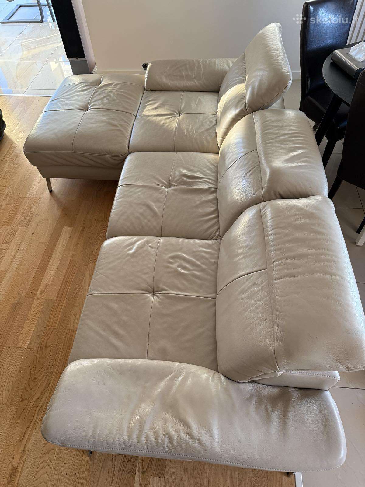 Odinė sofa - lova