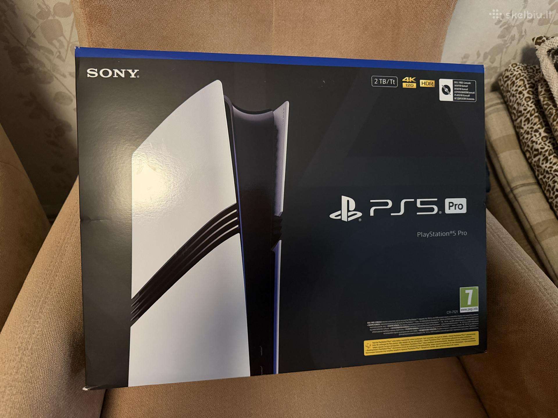 Playstation 5 pro 2tb 24men. garantija. Naujas!