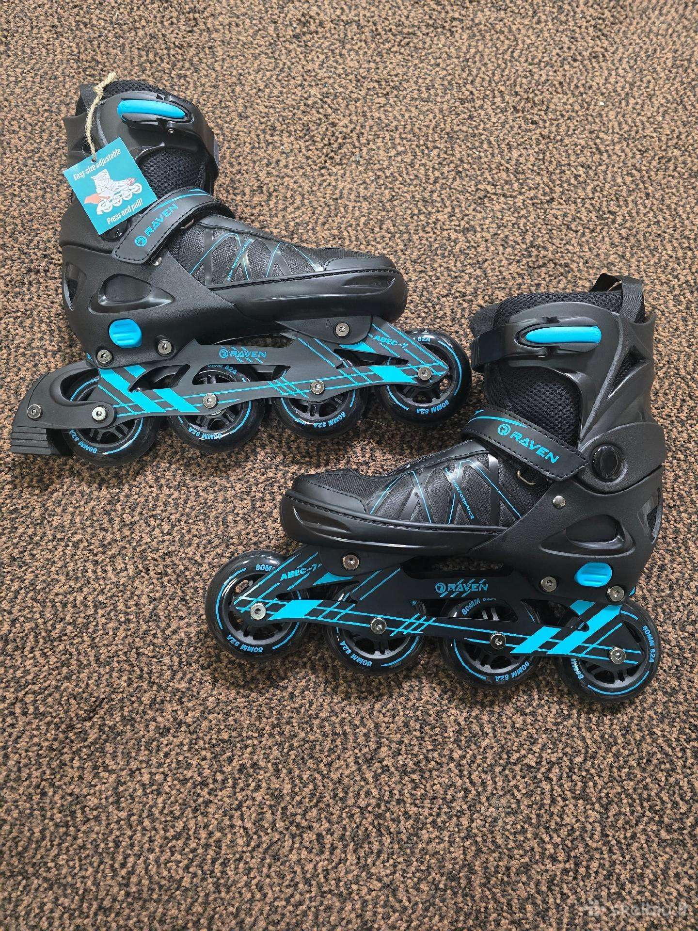 Reguliuojami riedučiai Raven Expert Mint, 40–43