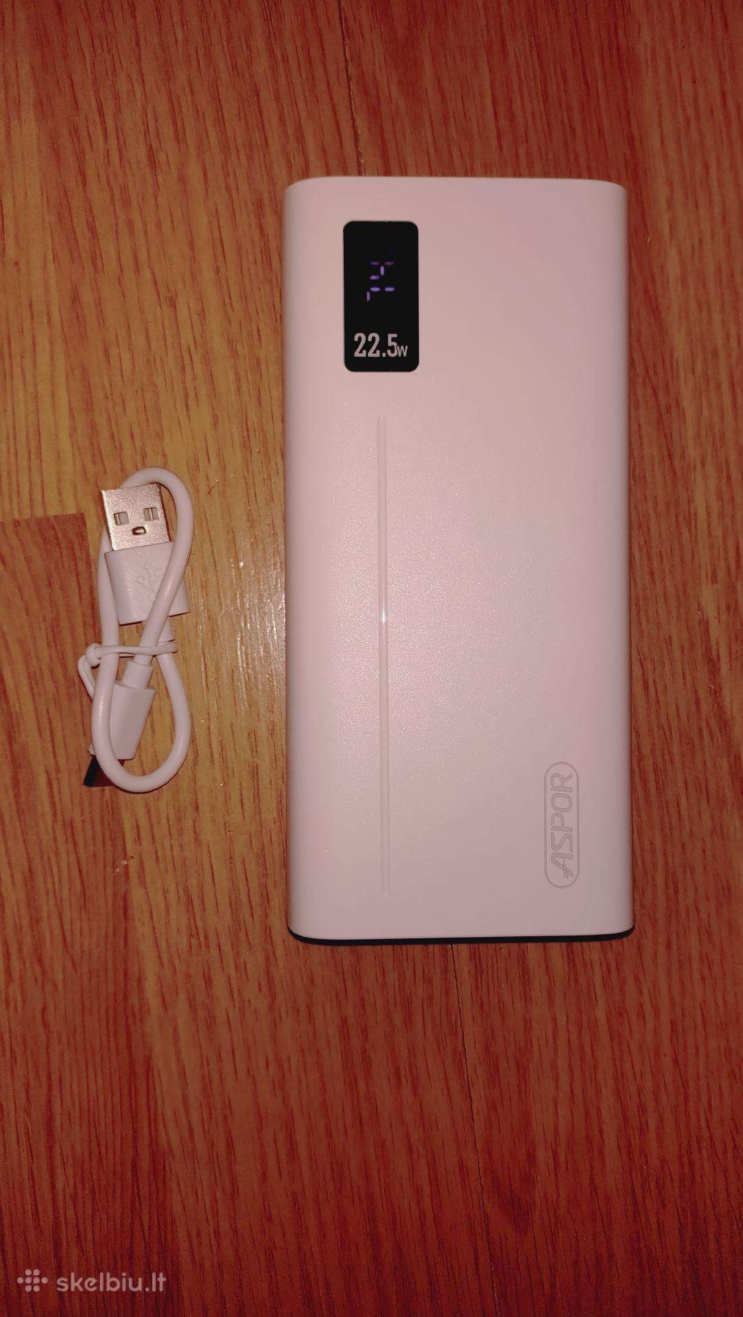 Nauja galinga 20000mah išorinė baterija Aspor