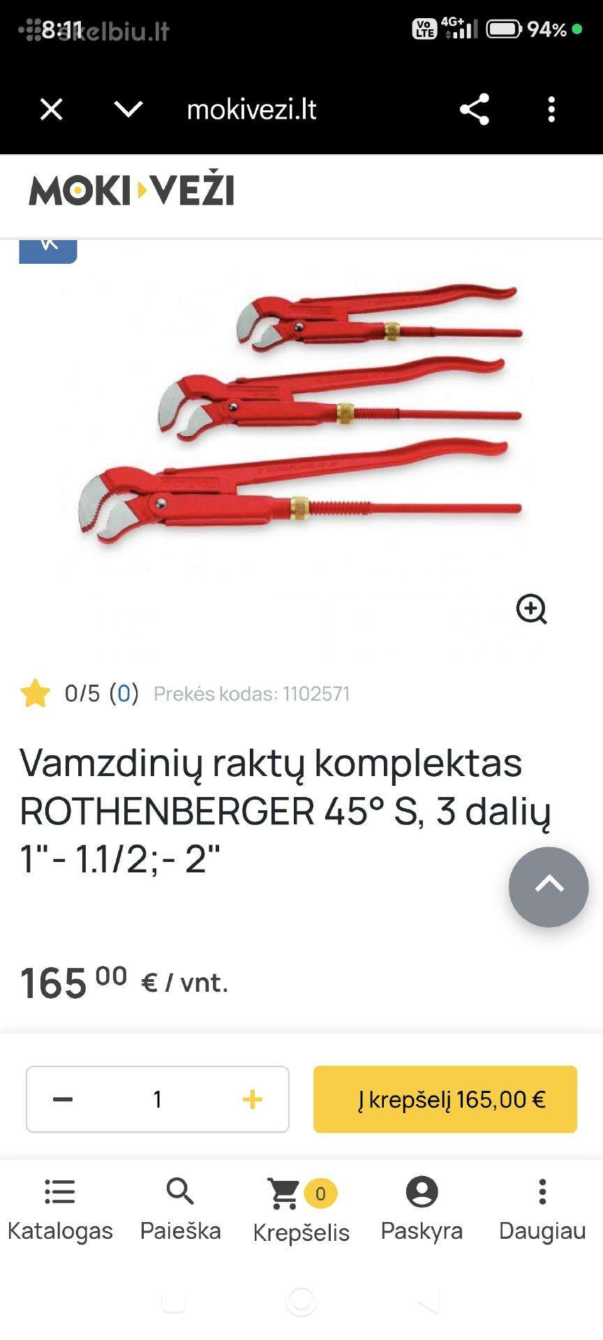 Vamzdiniu raktų komplektas