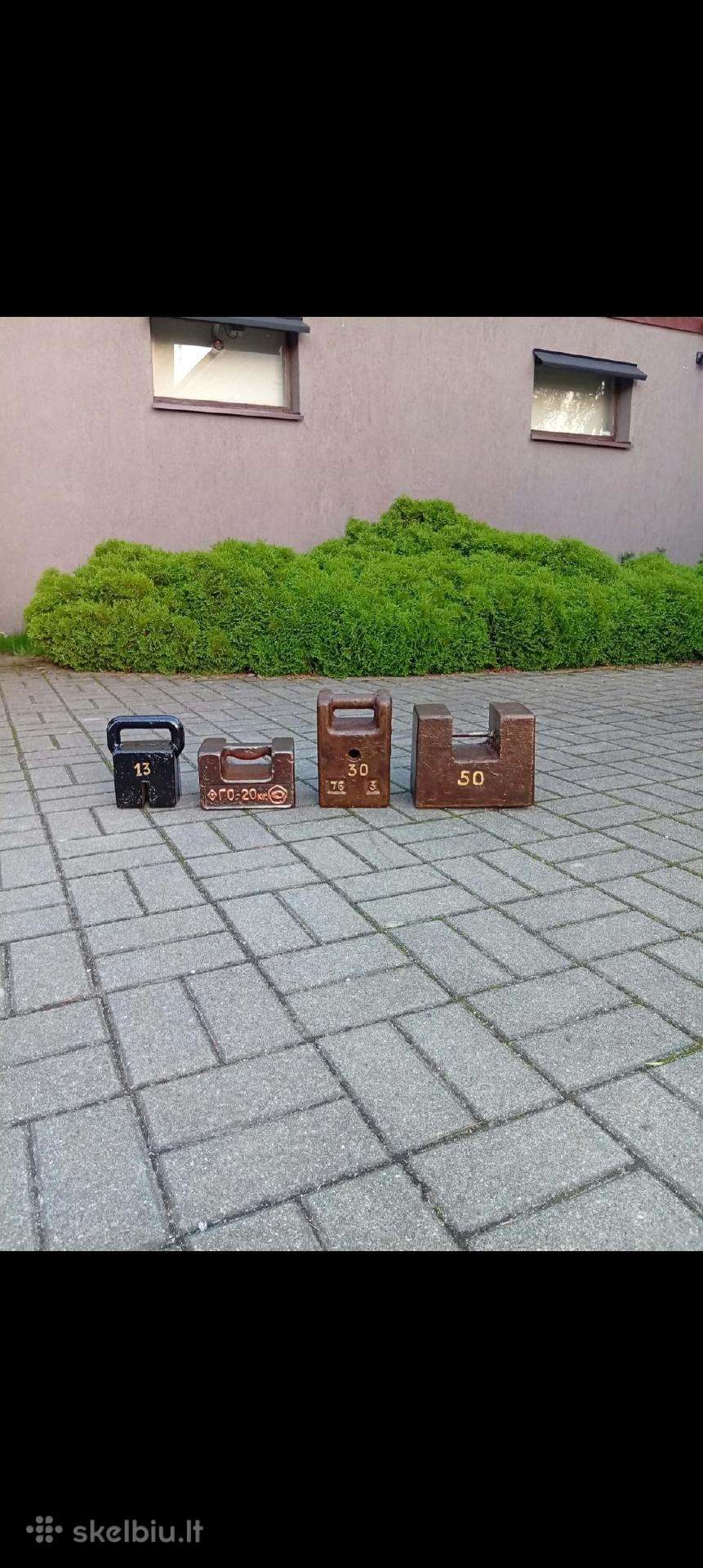 50-30-20-12kg.senoviški įvairus svarmenis