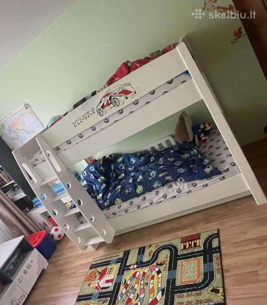 Meblik dviaukštė, išardoma į atskiras lova