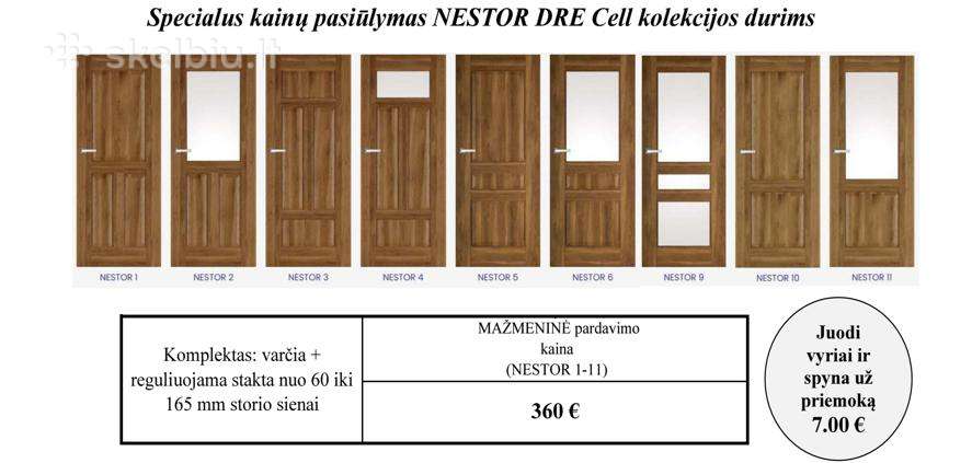 Vidaus, lauko, priešgaisrinės ,techninės durys