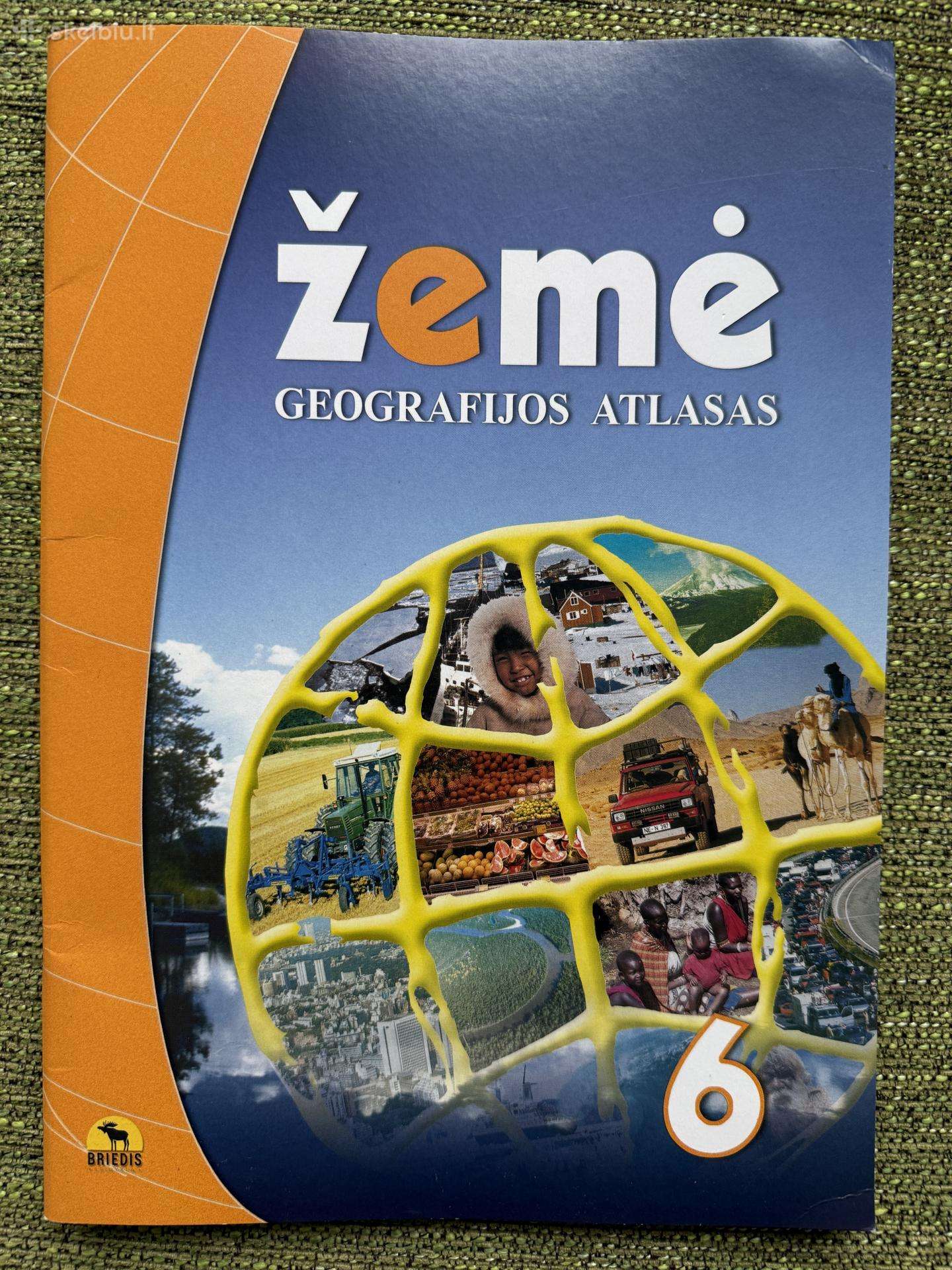 Žemė 6, geografijos atlasas 6 kl