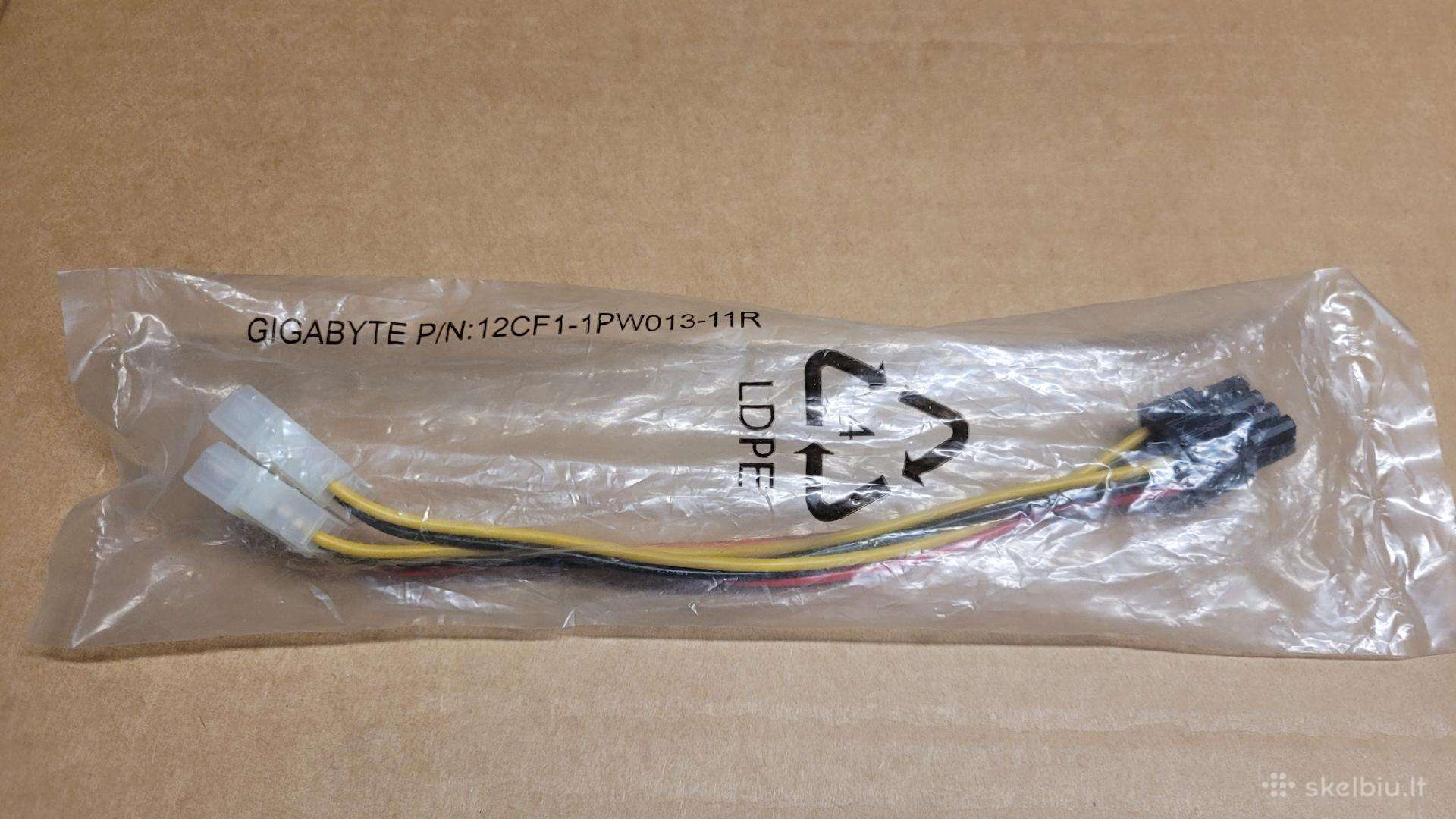 Kabeliai 2xmolex to 8pin Pcie