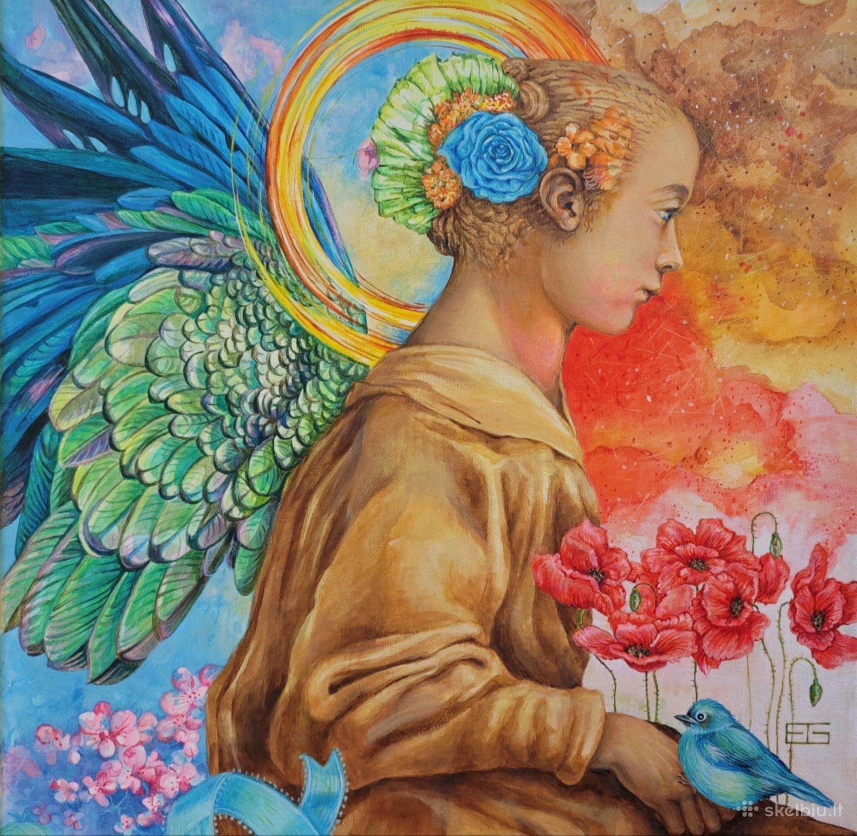 Tapyba akrilu, lakas, 40x40, "Sapnas", 2026 m