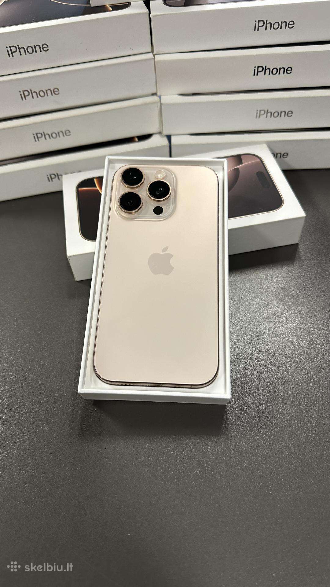Kaip naujas iPhone 16 Pro 256gb su garantija