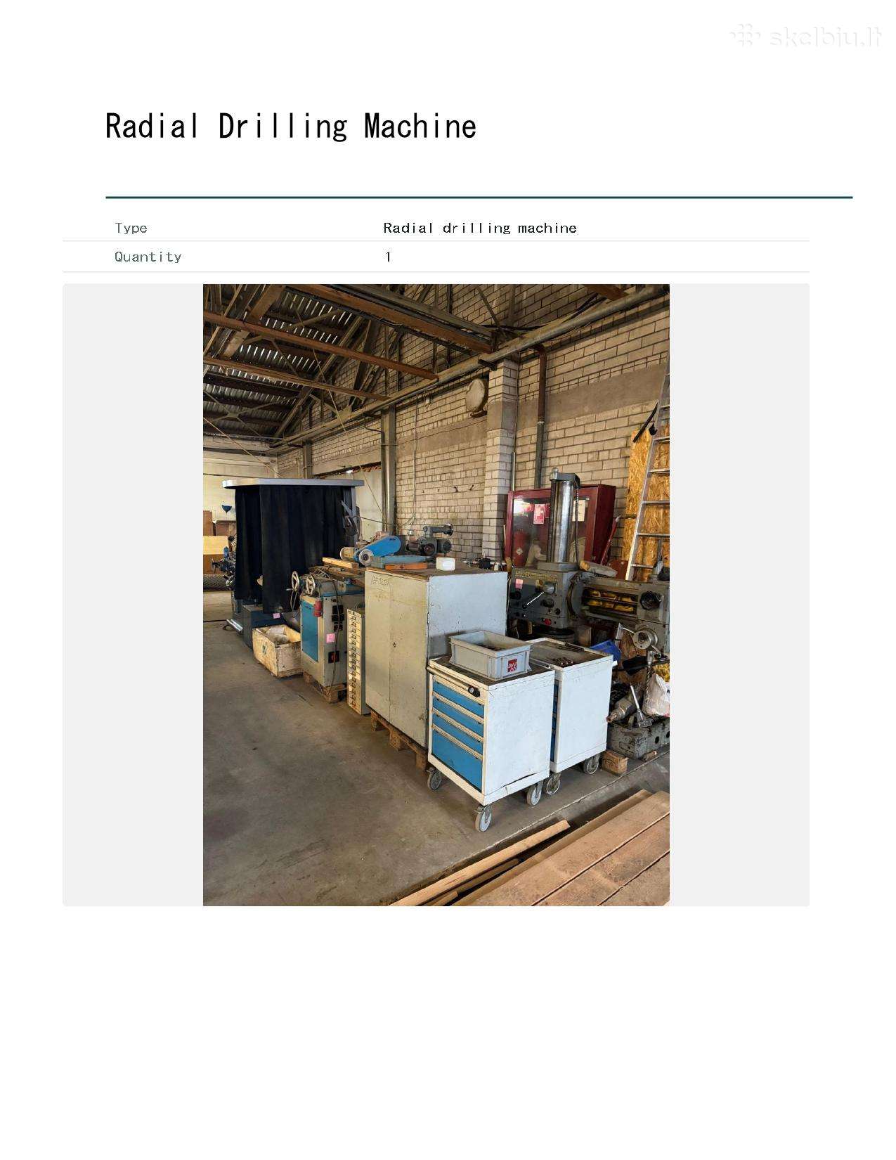 Radial Drilling Machine