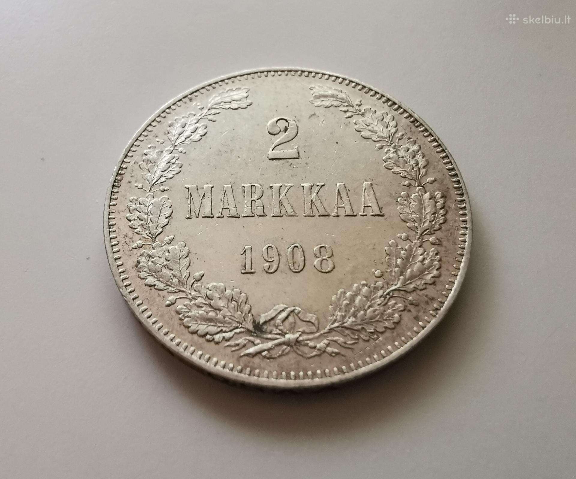 2 Markkaa 1908 Suomija