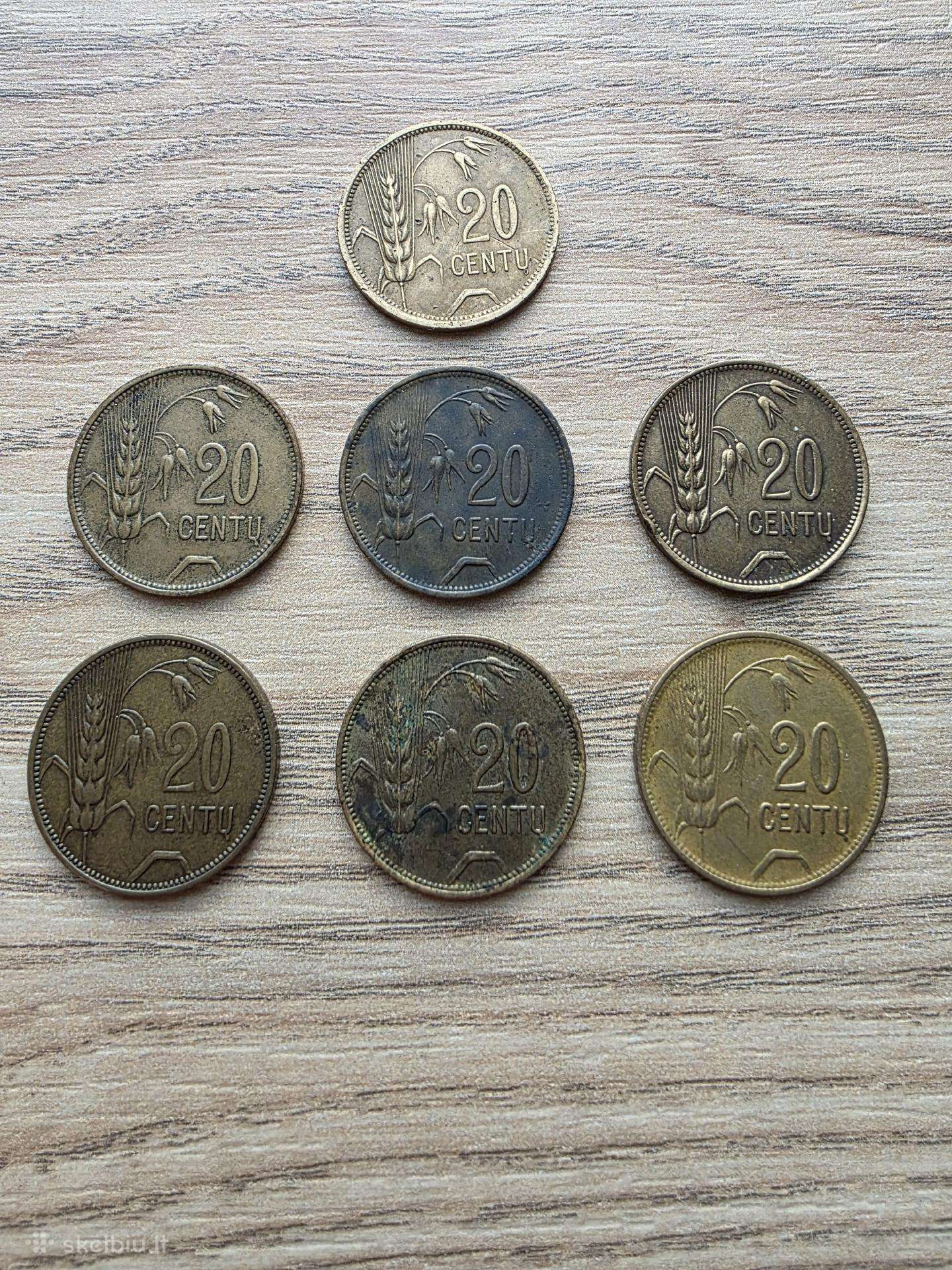 1925 metų smetoniški 20 centų