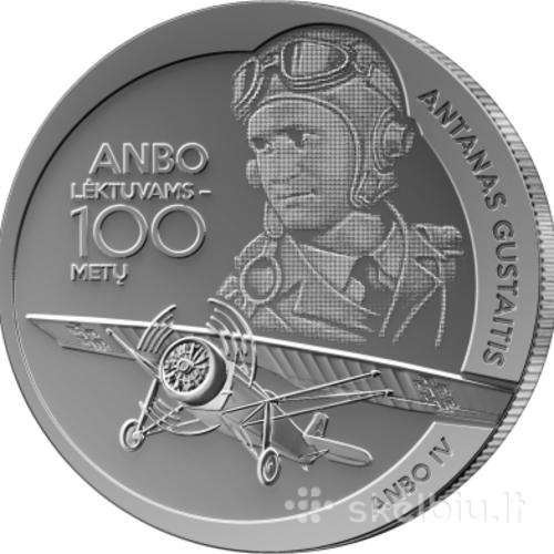 10 Eur moneta „Anbo lėktuvams - 100 m.“