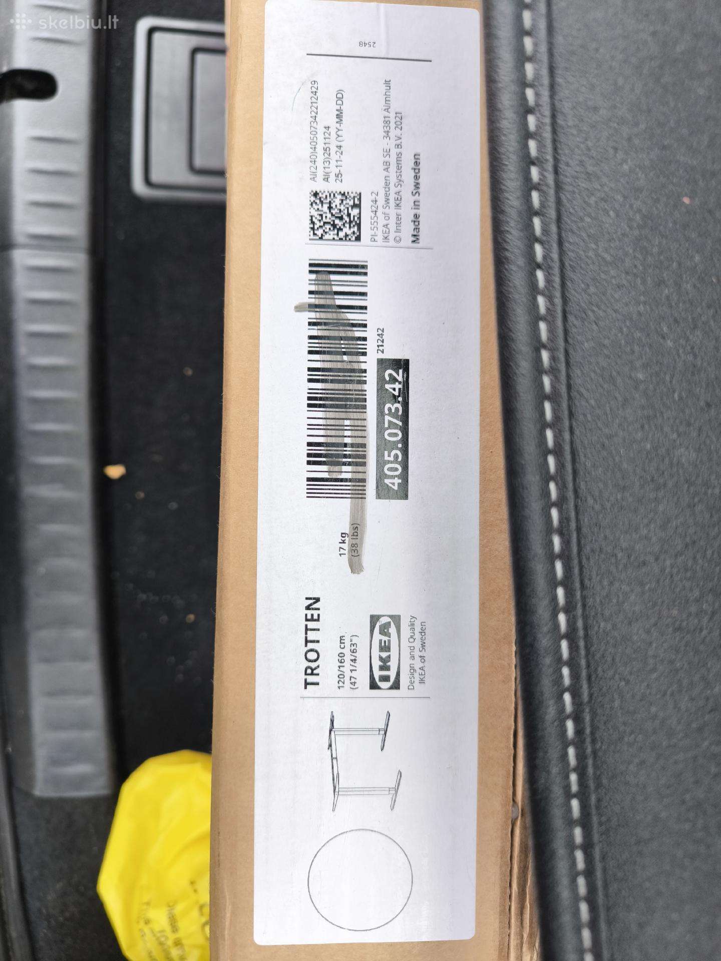 Reguliuojamas Ikea Trotten stalo kojos