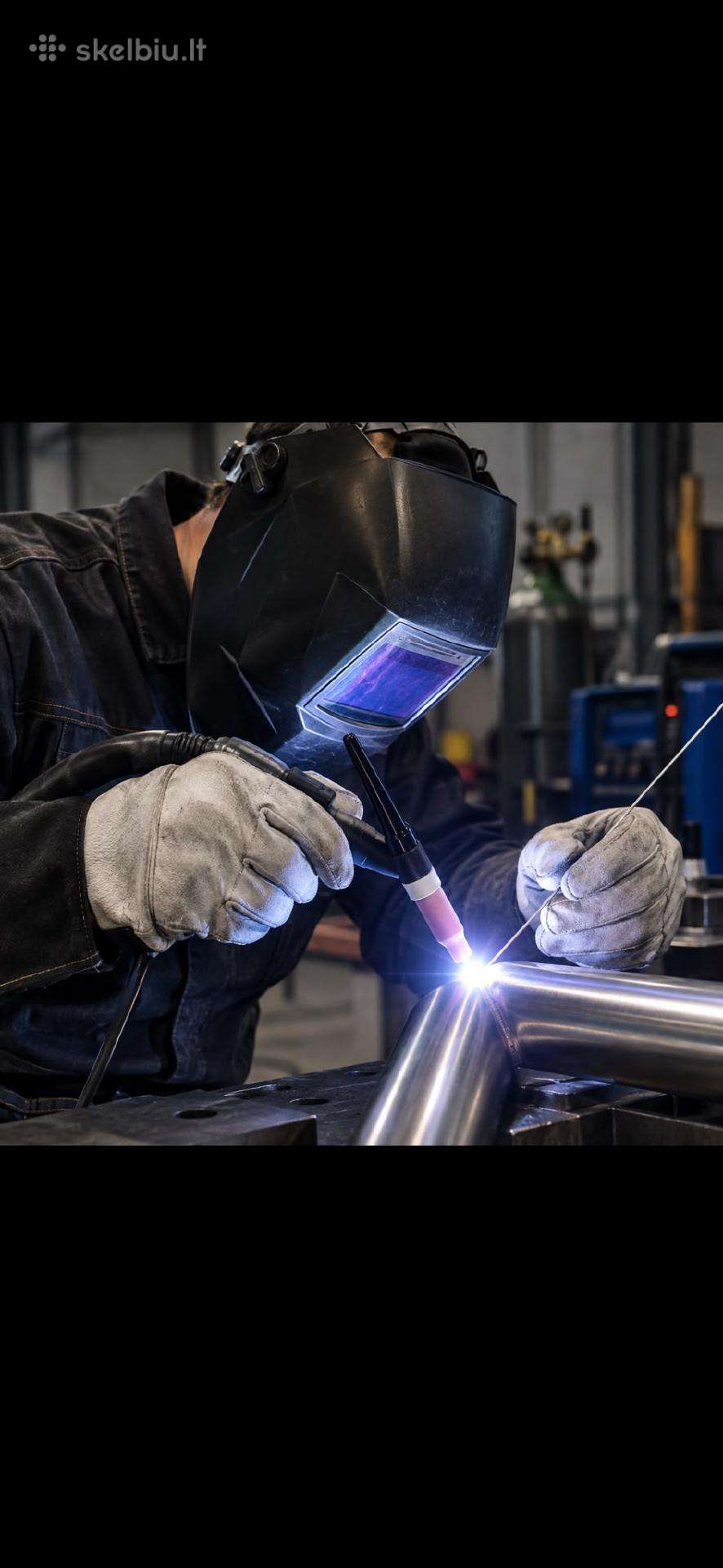 Tig suvirintojas Belgijoje/anglų kalba.18 Eurų/val