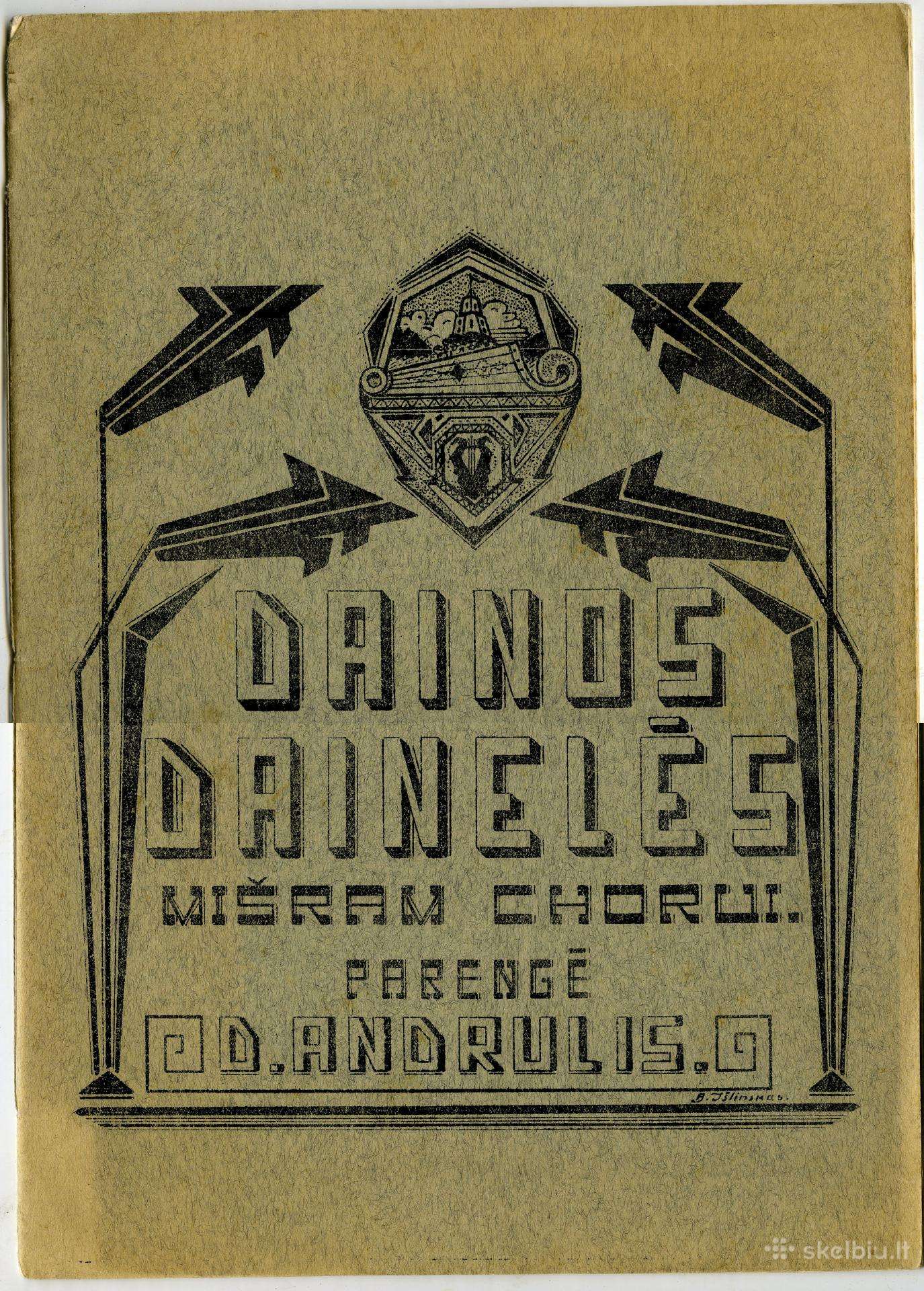 1934 Telšiai Dainos Dainelės D. Andrulis