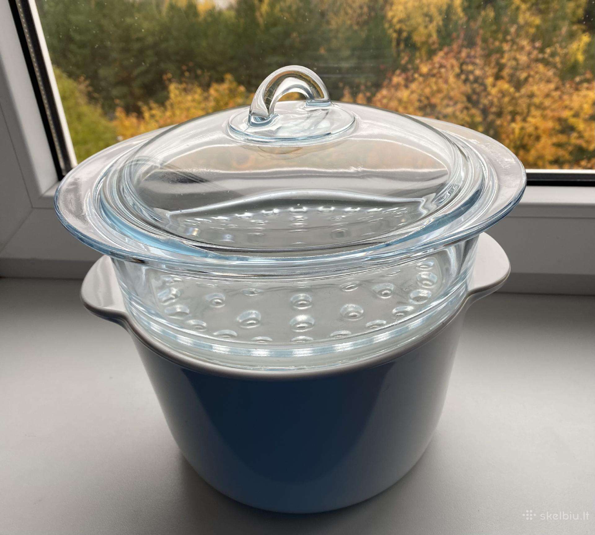 Pyrex keramikinis- stiklinis puodas