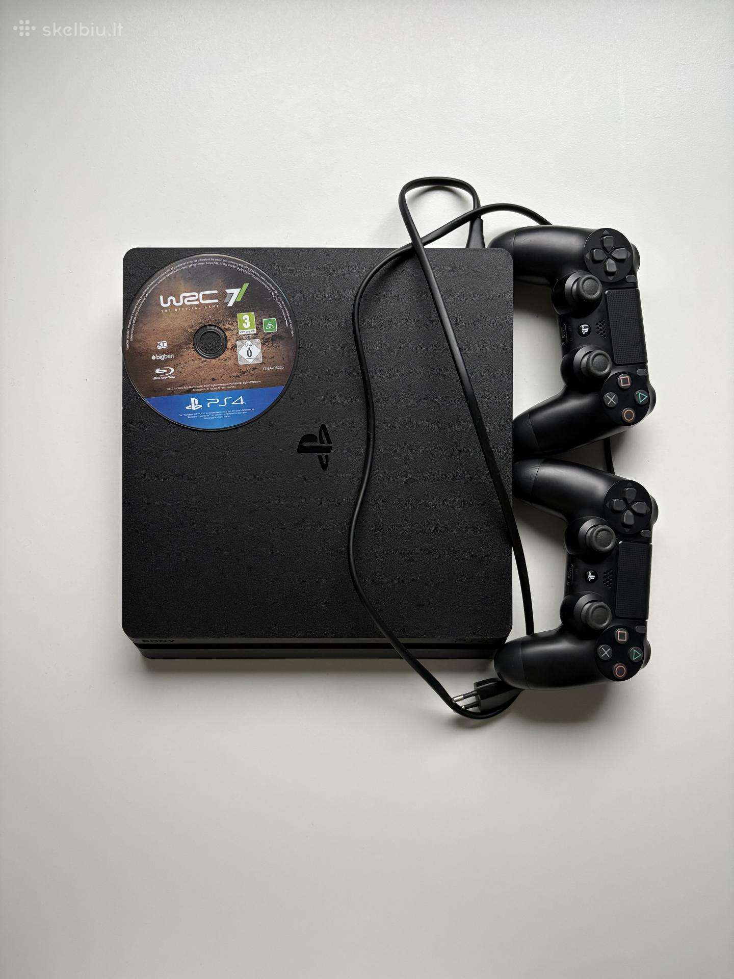 Playstation 4 Slim + 2 pulteliai + Wrc 7