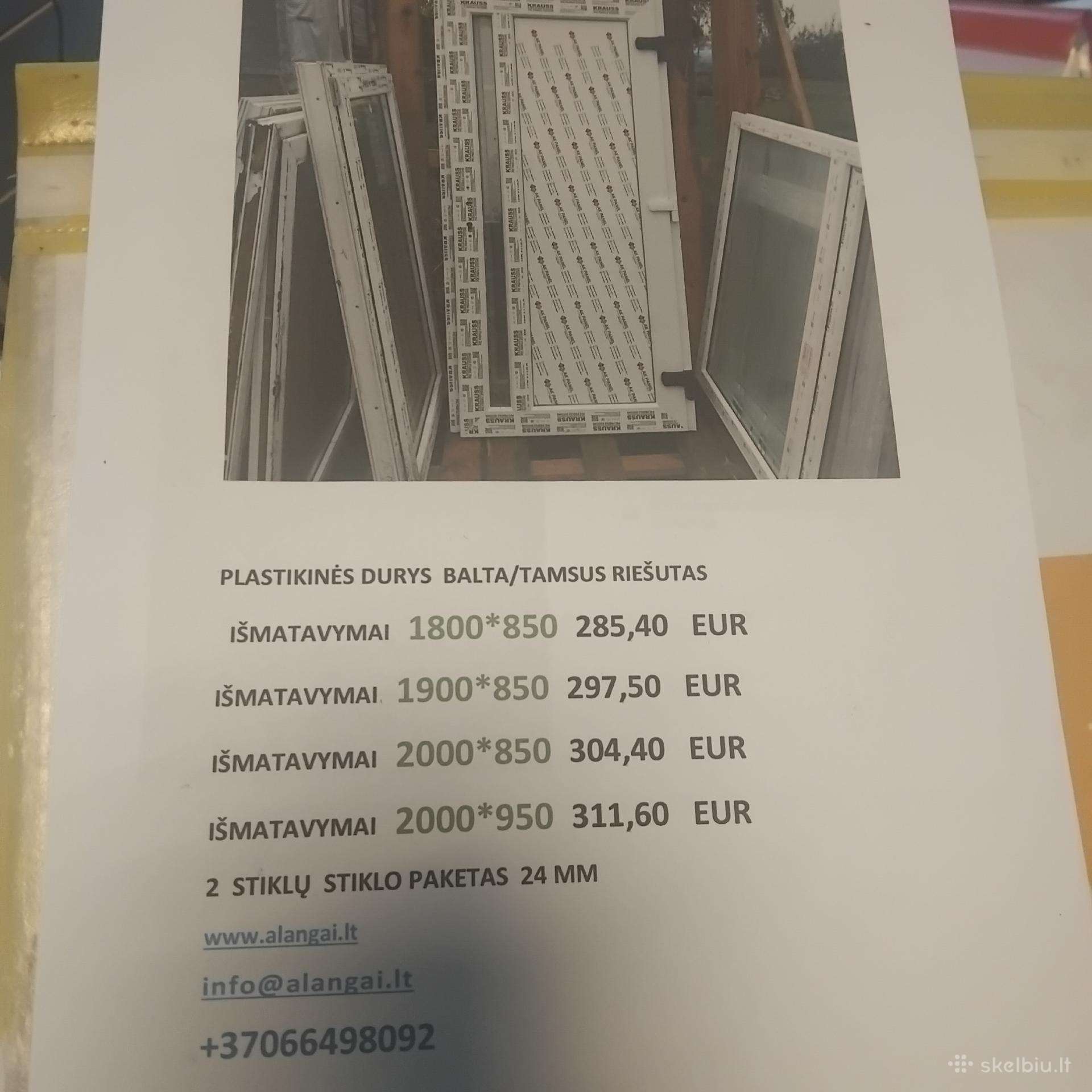 Langų išpardavimas Dirbame Sekmadieni
