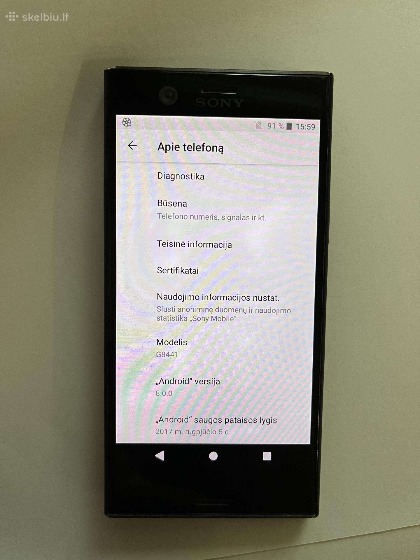 Sony Xperia Xz1 telefonas