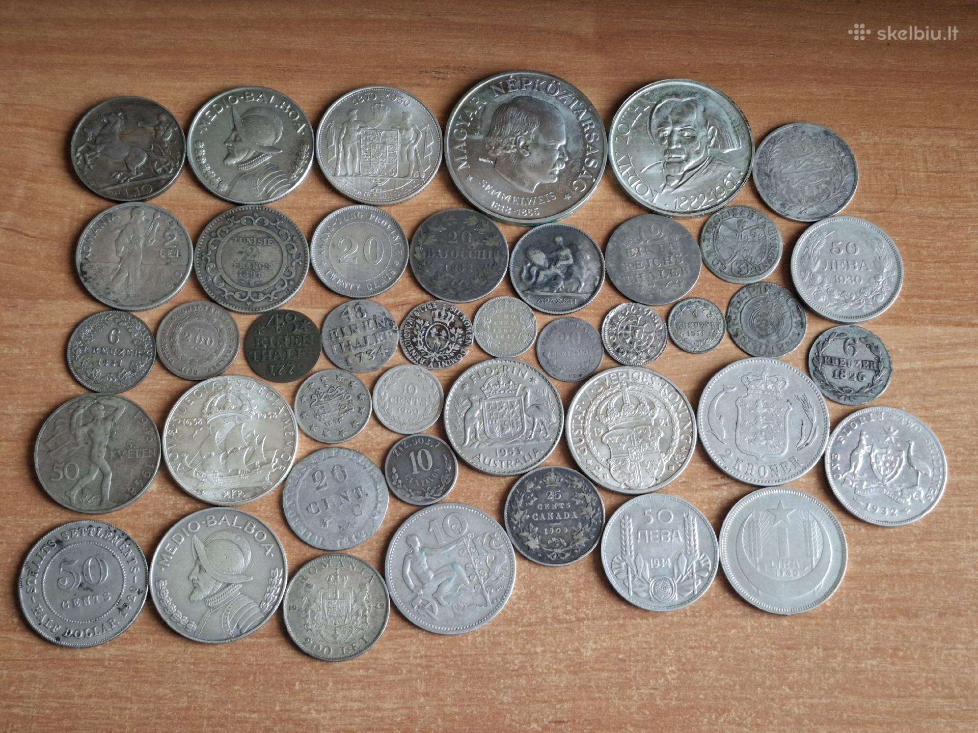 Sidabrinių monetų lotukas