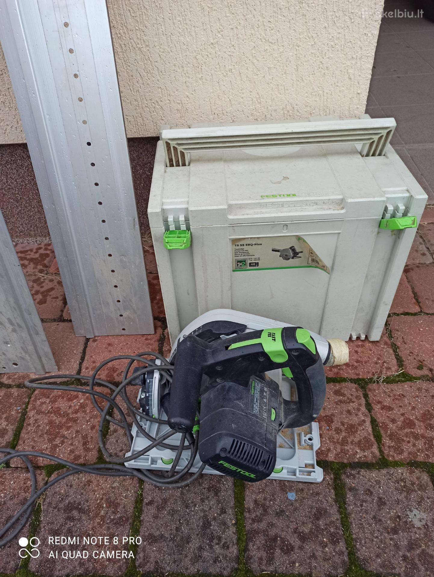 Pjūklas festool su liniuotėm