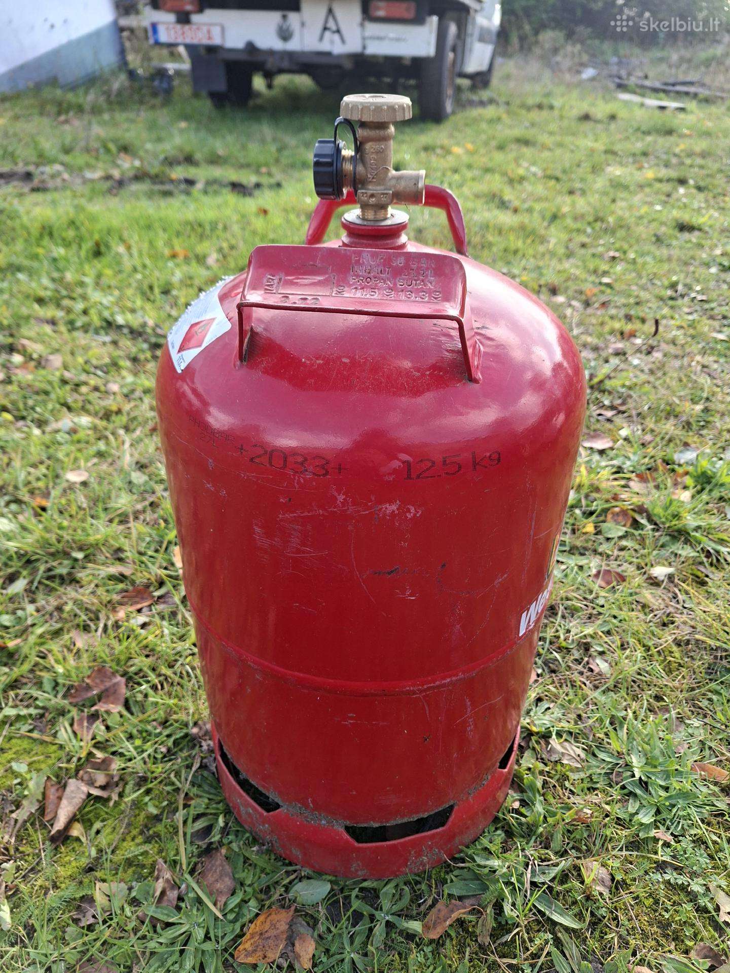 Dujų balionas 27ltr su vožtuvu