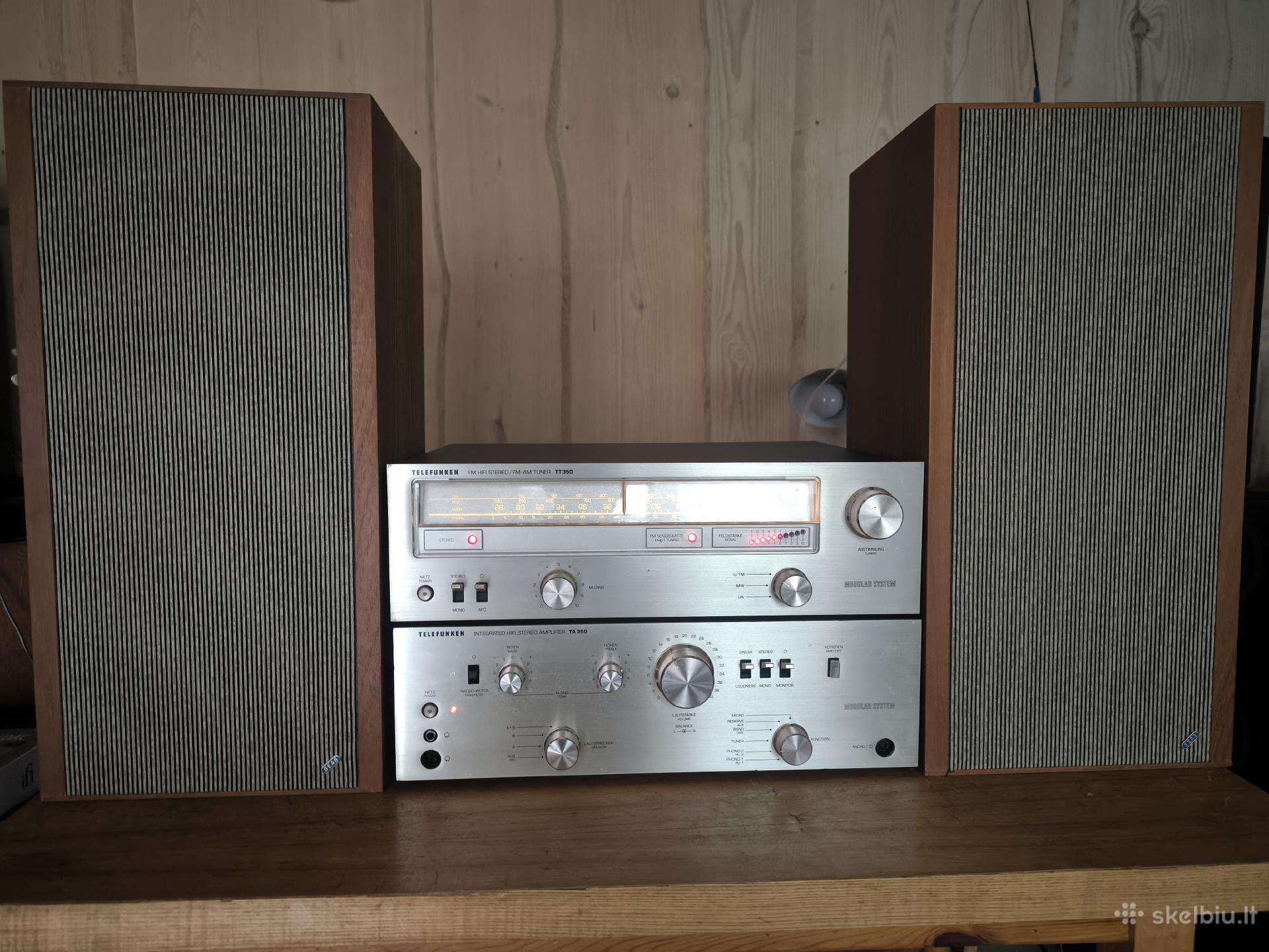 Telefunken stiprintuvas, tiuneris + Seas kolonėlės