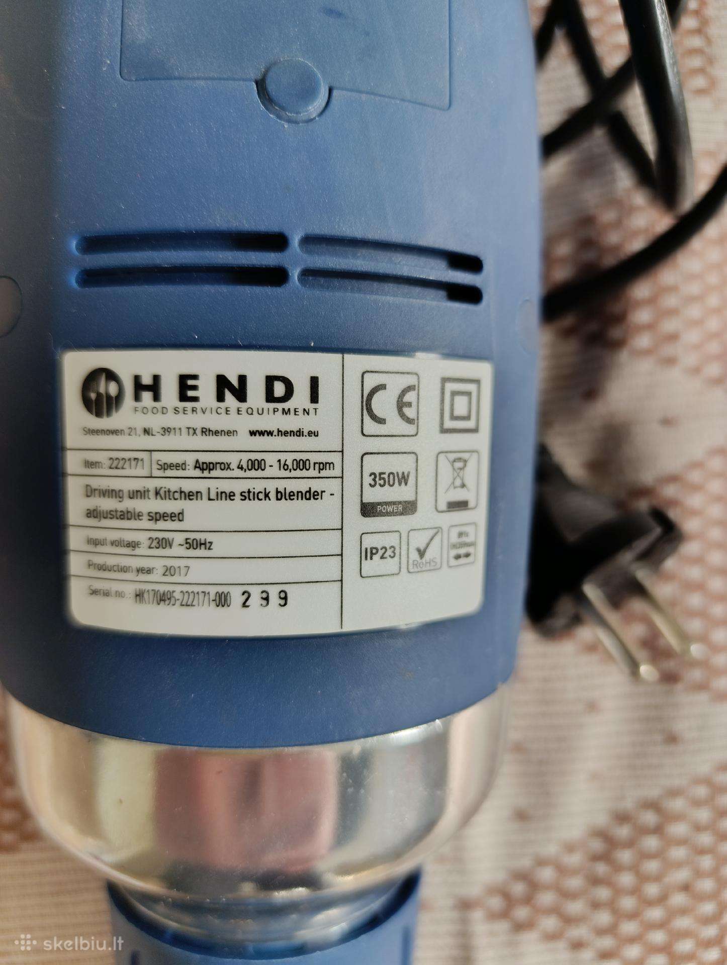 Trintuvas Hendi kitchen lein.