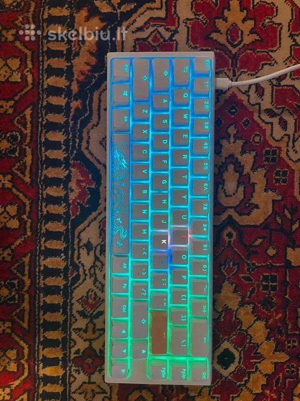 Ducky One Sf Pure White 65% mechaninė klaviatūra