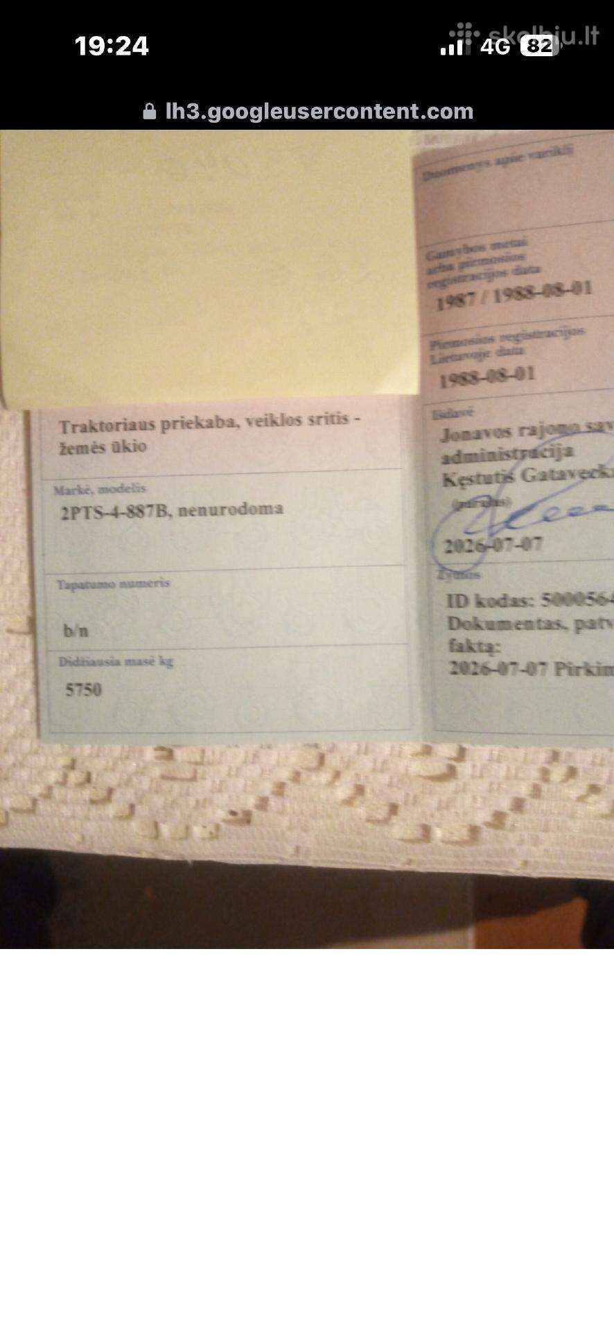 Traktoriaus priekaba