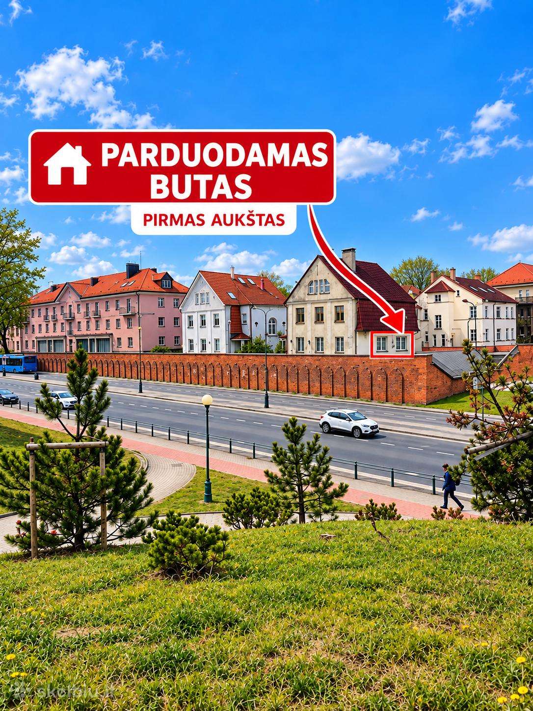 Jaukus butas su atskiru įėjimu šalia parko!