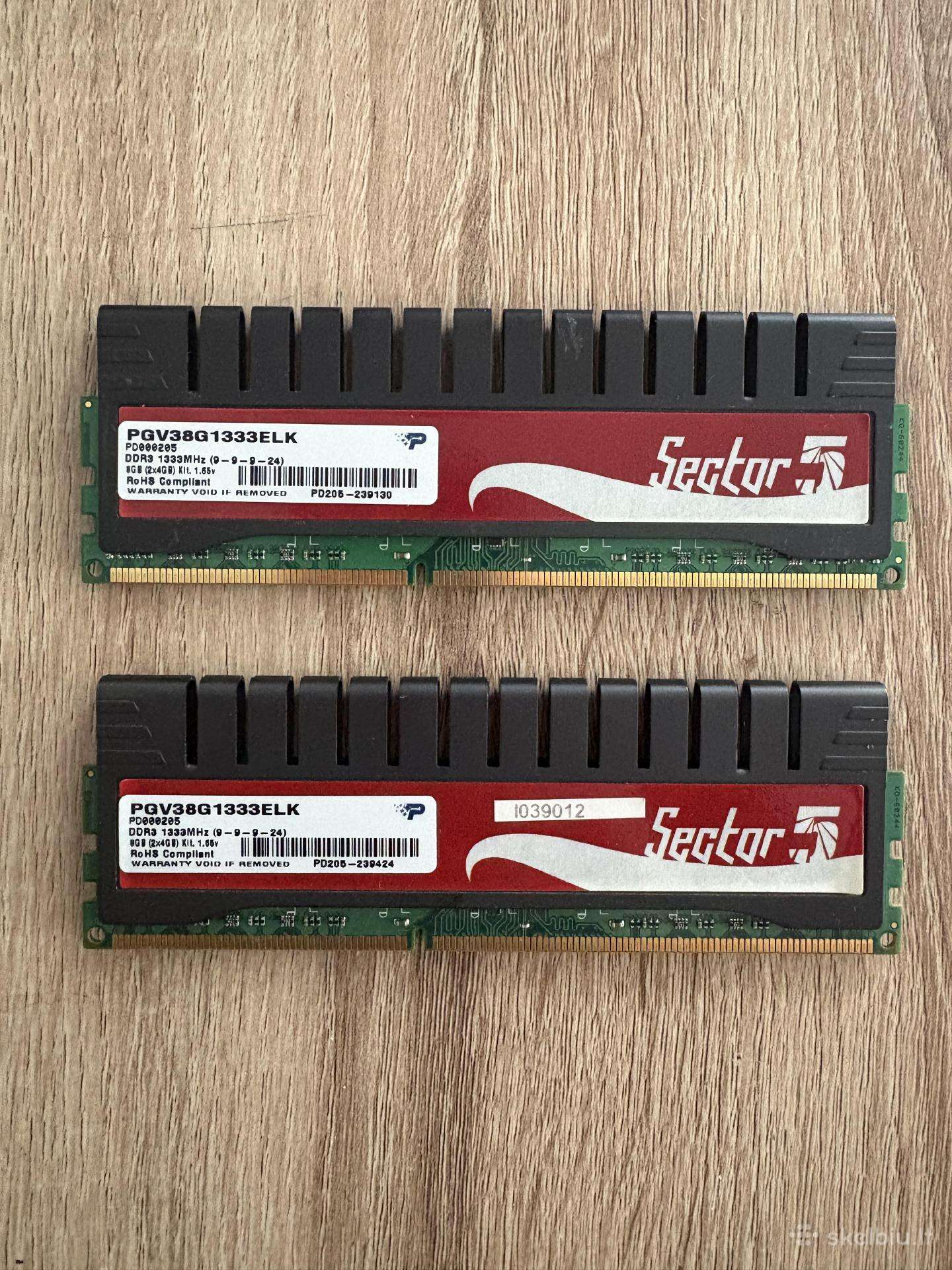 8gb Ddr3 RAM Kit: 2x4gb Patriot Viper II