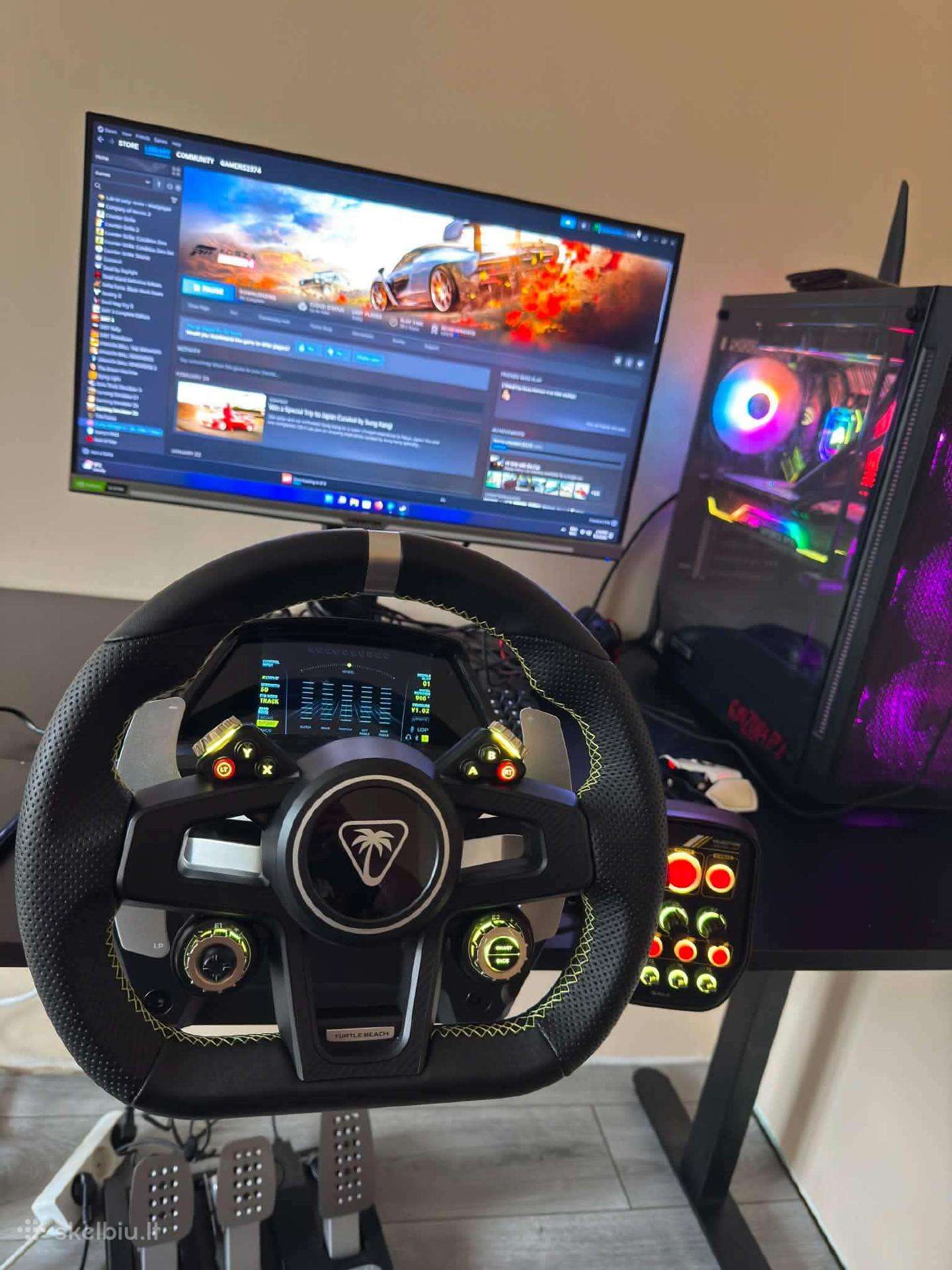 Turtle Beach Velocityone Race vairas su pedalais