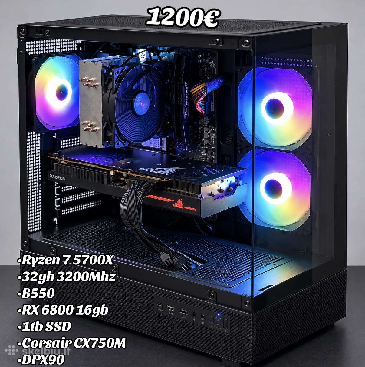 Stacionarūs kompiuteriai nuo 20 iki 870 eur