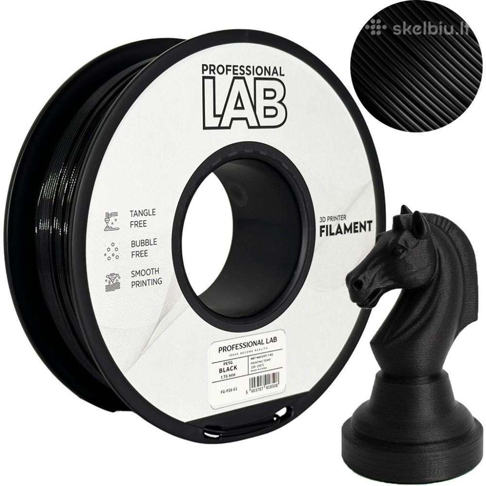 3D spausdinimo filamentas/plastikas Petg juodas
