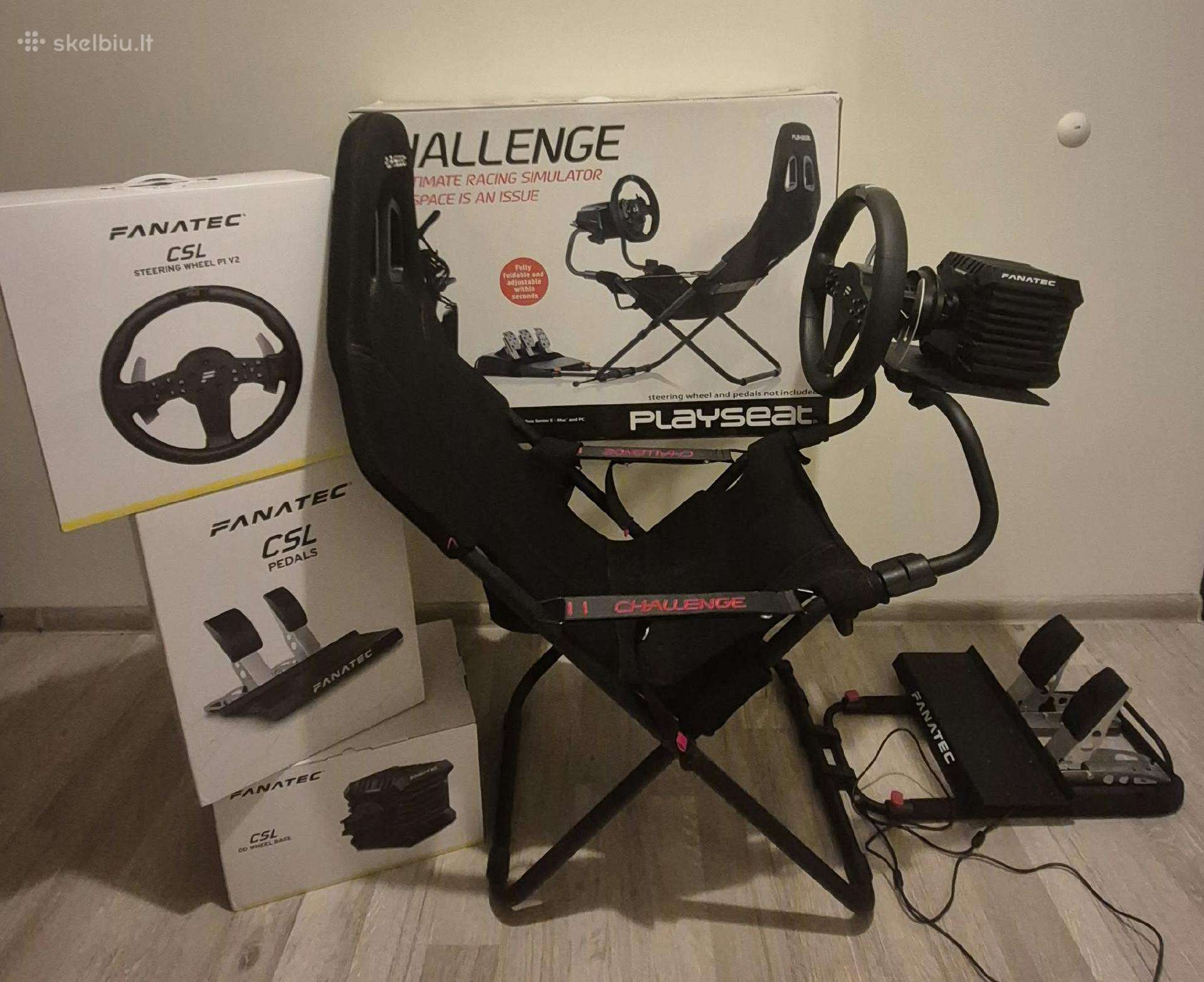 Fanatec Csl Dd 8nm komplektas+ Playseat Challenge