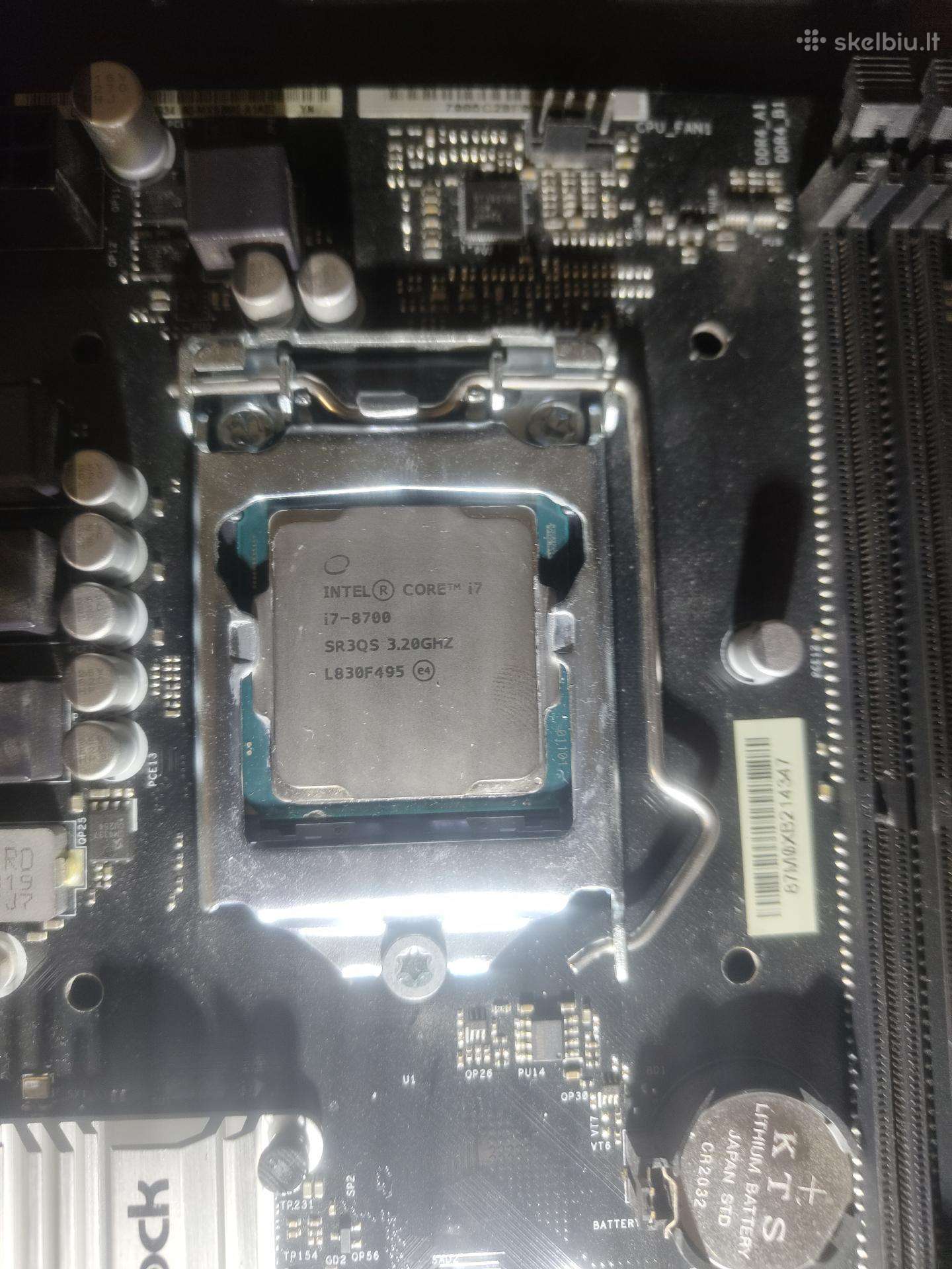 Processor i7–8700 + Asrock H310cm-hdv/m.2