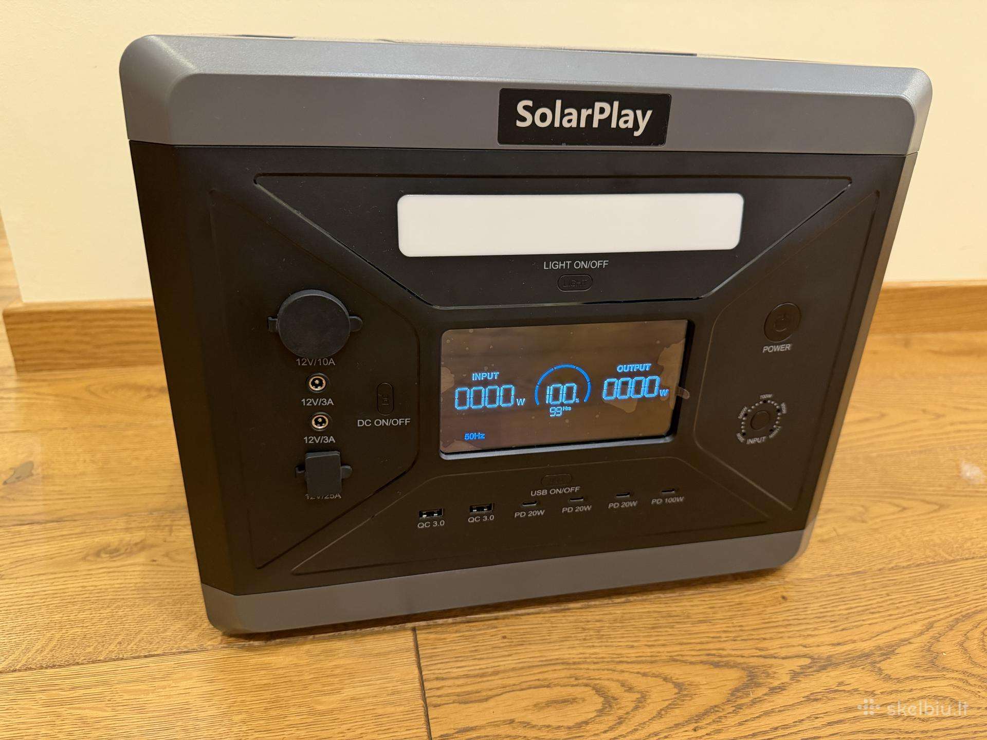 Energijos šaltinis 2400w 2160wh Solarplay