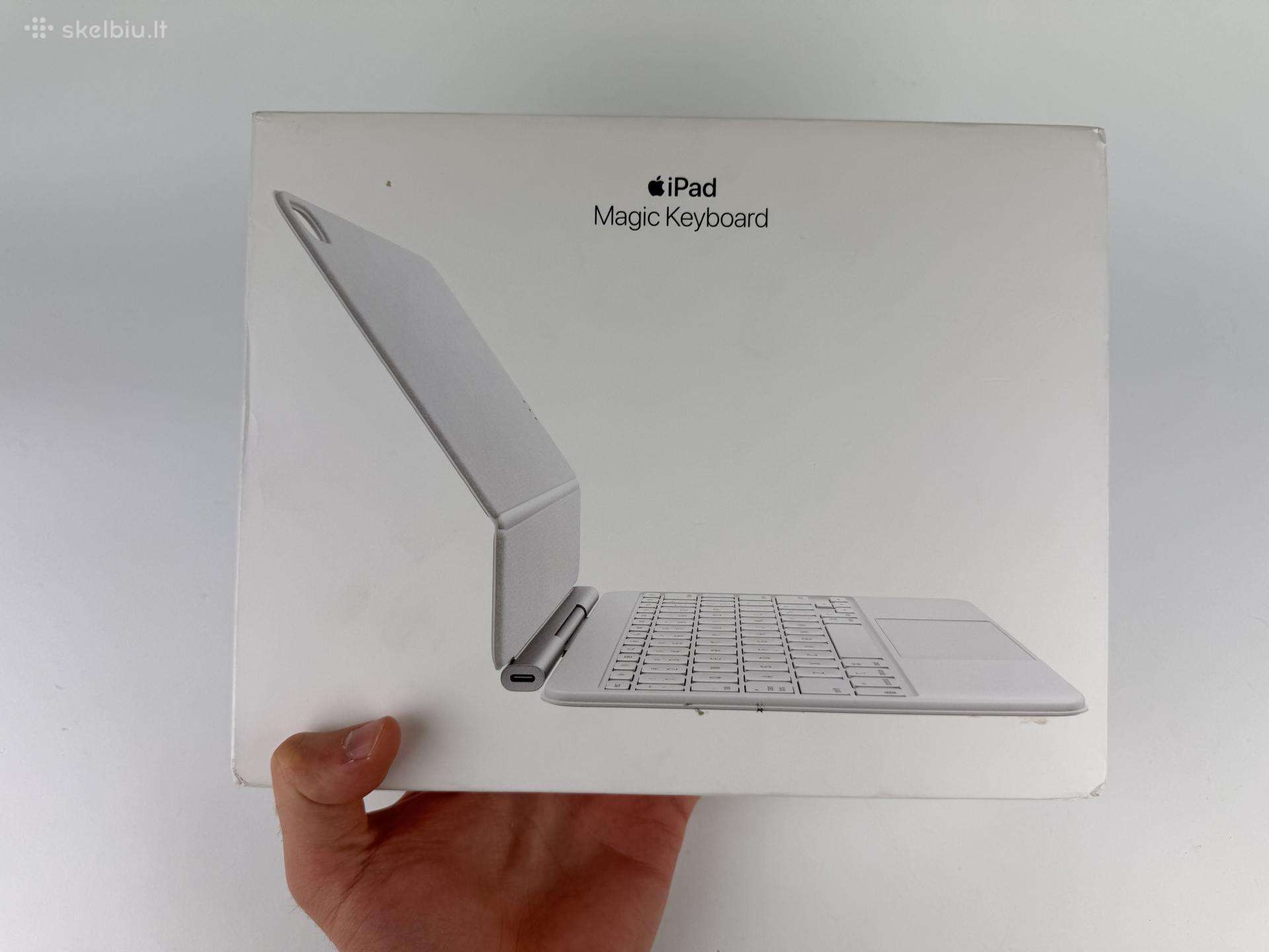 Naujas iPad Air 11 M2 M3 M4 Magic Keyboard White