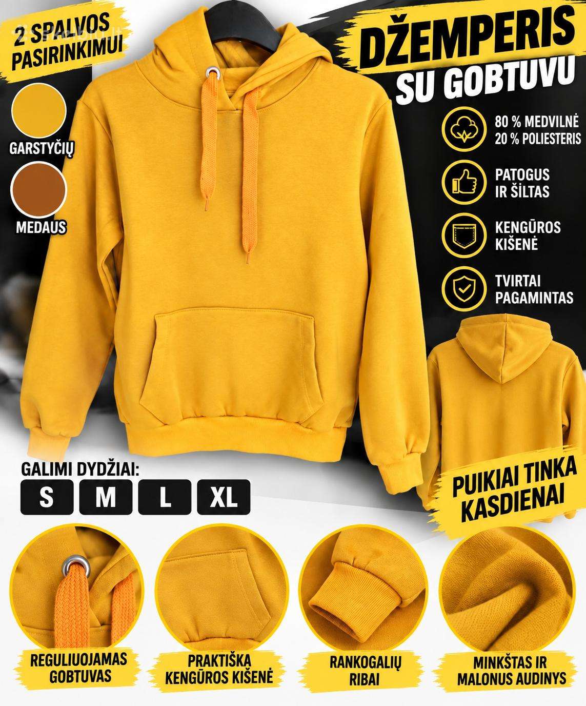 Moteriški džemperiai.